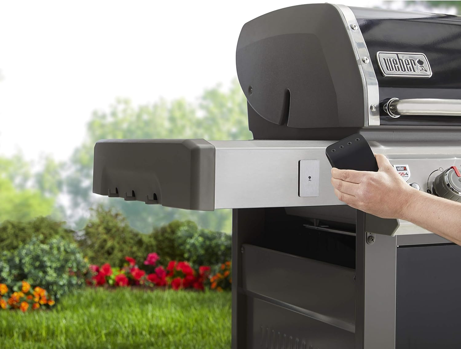 Weber Connect 6-Piece Thermometer Mounting Kit, Black image number 1