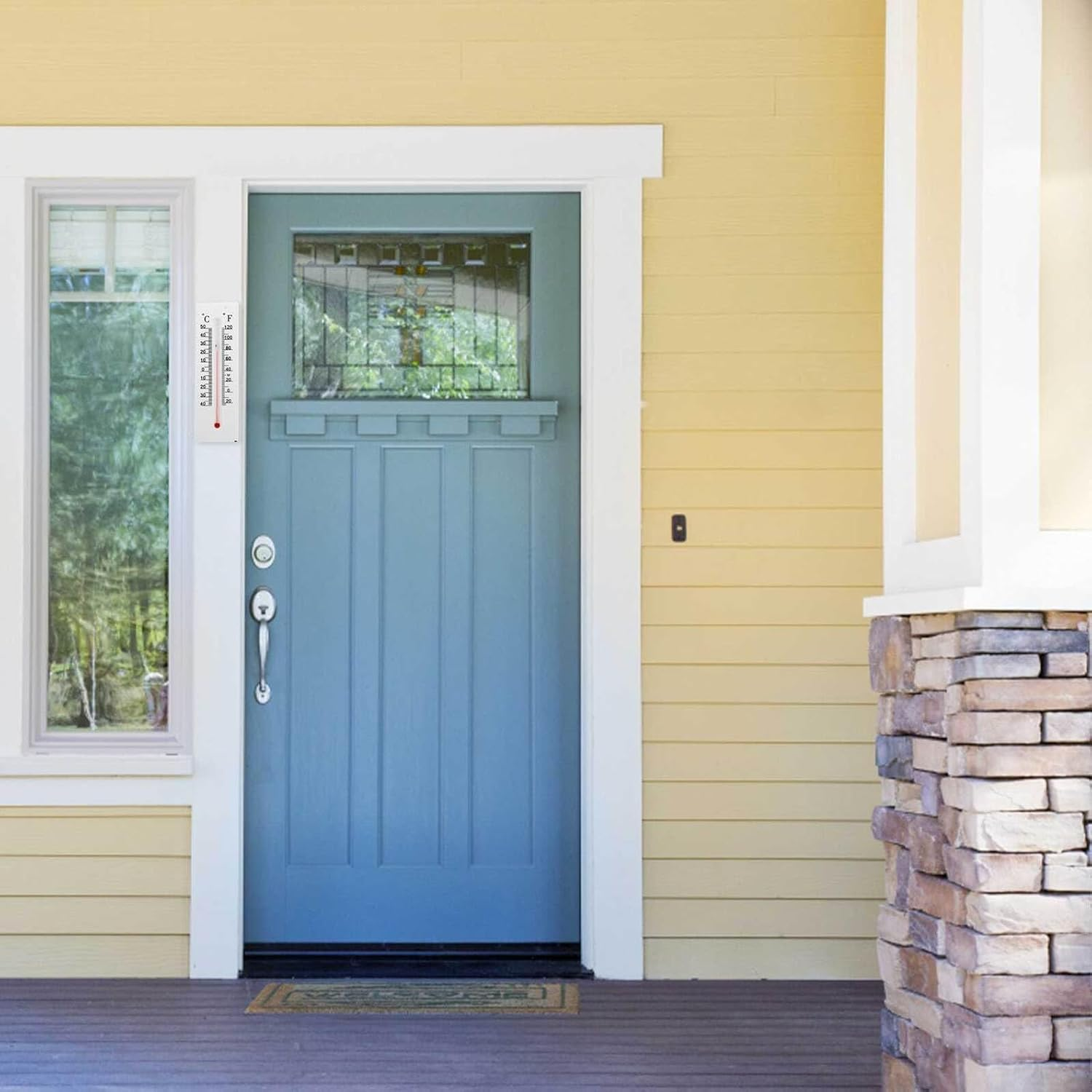 Milisten 2Pcs Outdoor Wall-Mounted Key Hider Thermometer, Portable Small Plastic Key Storage Box Hidden Compartment for Home and Office Outdoor Use image number 6