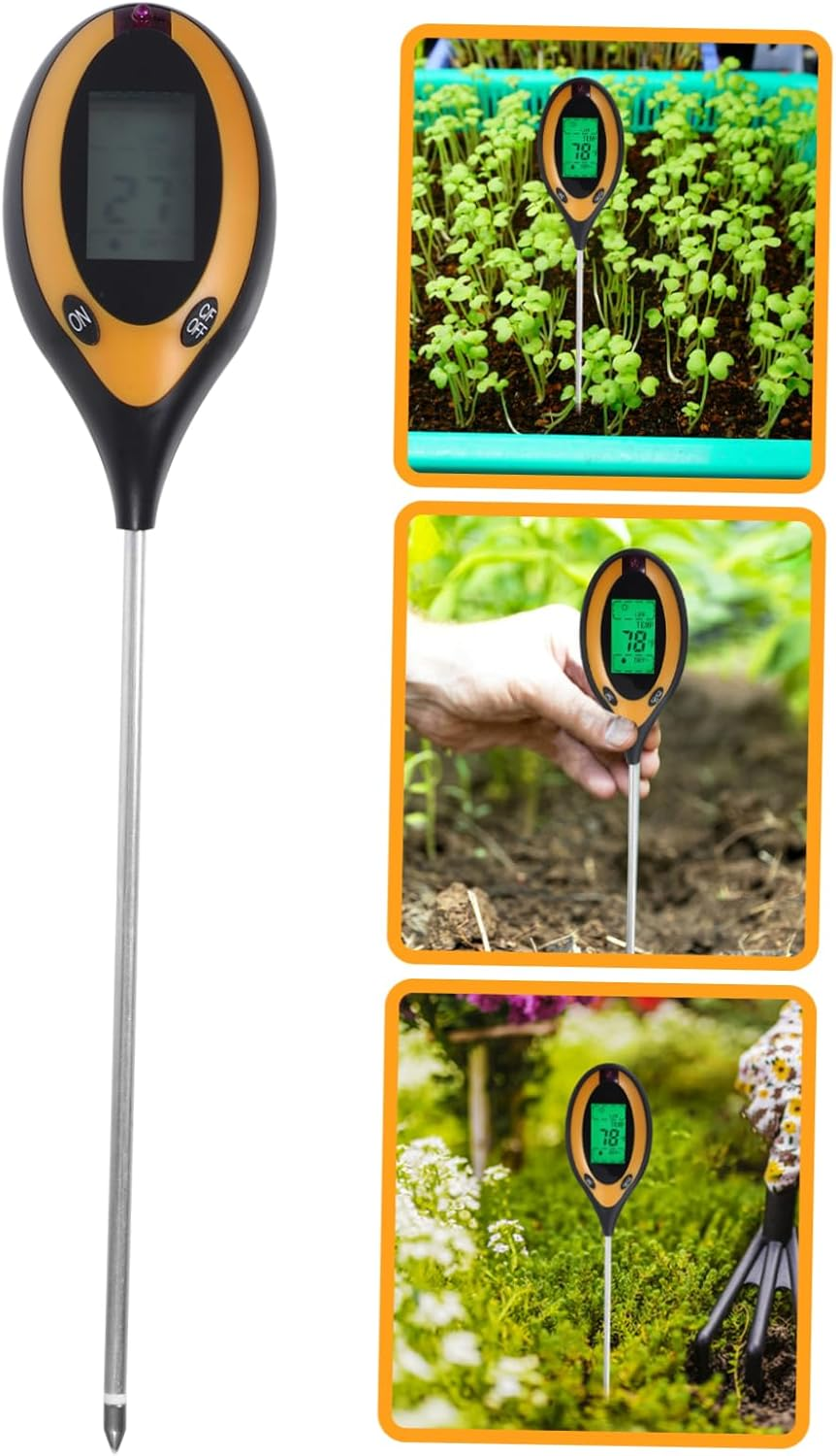 Kisangel Soil Moisture Garden Soil Tester Temperature and Ph Testing for Outdoor Lawn Farm Gardening Hygrometer image number 2