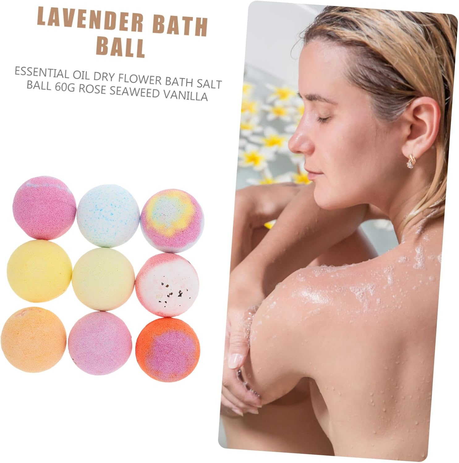 HONITANO Aromatherapy Gift Spa Birthday Salt Lavender Shower Steamer Bomb Bath Bathbomb Product Set Soak Magnesium Colour Essential Pack Bomb Relaxation Luxury Girl Skin Color Accessory Booms Beads -Bombs Glitter Tablet Soft Sensual Stuff Ball Foam Potion Salts Soap Tub Kit Bead -Bombs Gift Light Epsom Make Net 7Pcs Planet Tool Dr Filter Theme Hello Teenager image number 6