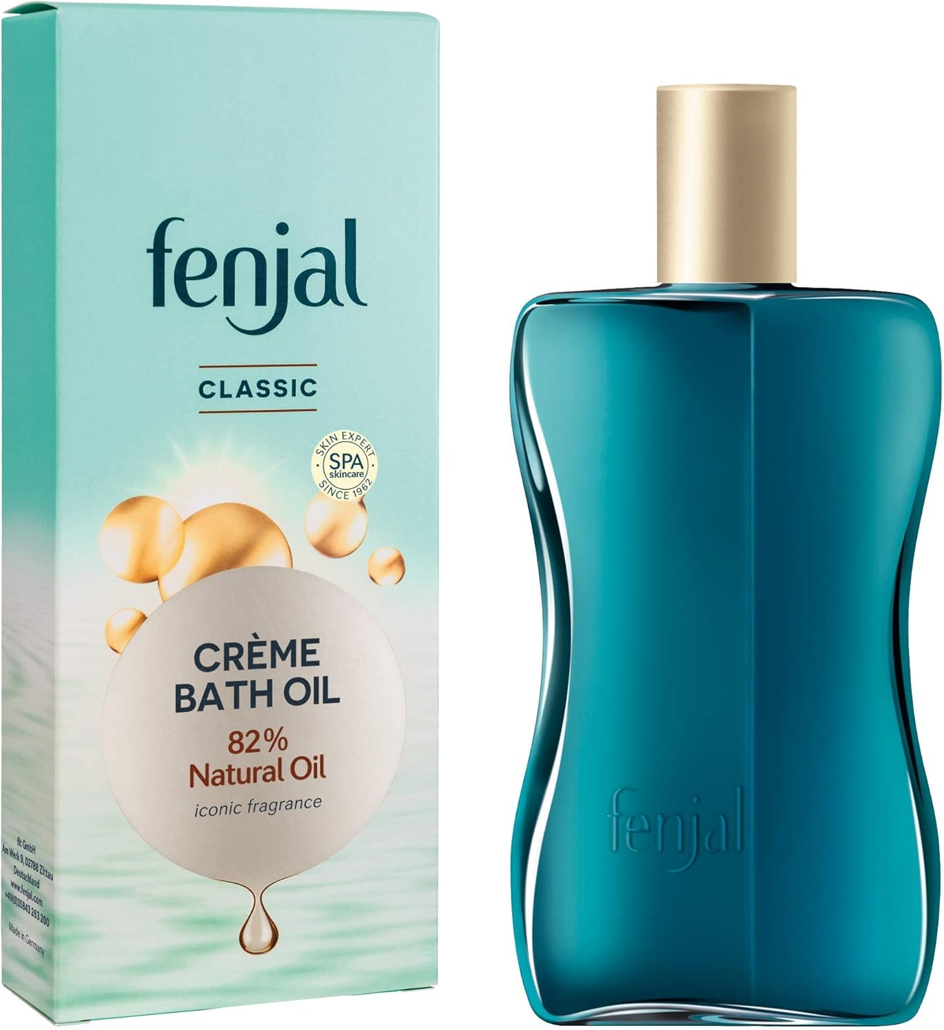 FENJAL Classic Luxury Creme Bath Oil - 200Ml,Cleanses and Nourishes Your Skin