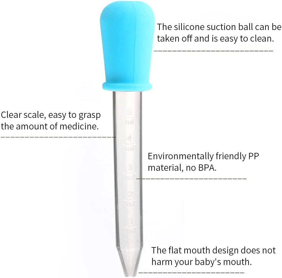 Color Random Toddlers Dropper Washable Reusable Portable Infant Droppers Detachable Pipette Outdoor Travelling, 6PCS & Color Random image number 6