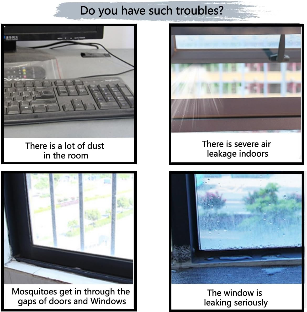 2 Pack Sealing Foam Tape, Single Sided Adhesive Door Window Seal Strip for Insulation,Draft Stopper, Soundproofing, Dust and Air Block (Black) &ndash; 42Cm X 10Mm X 1Mm image number 4