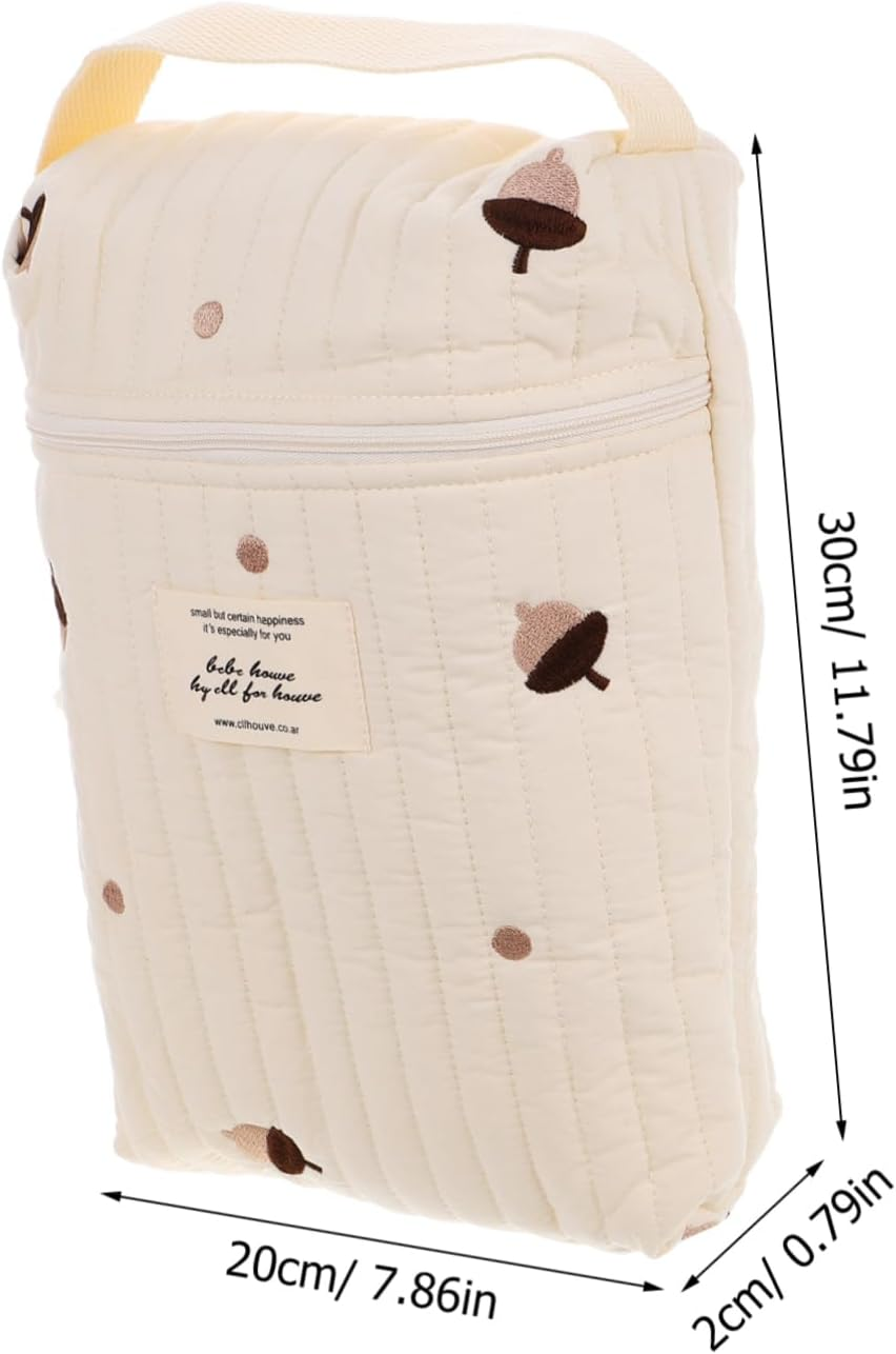 Portable Diaper Bag Tote Nappy Changing Bag for Mom Stroller Hanging Storage