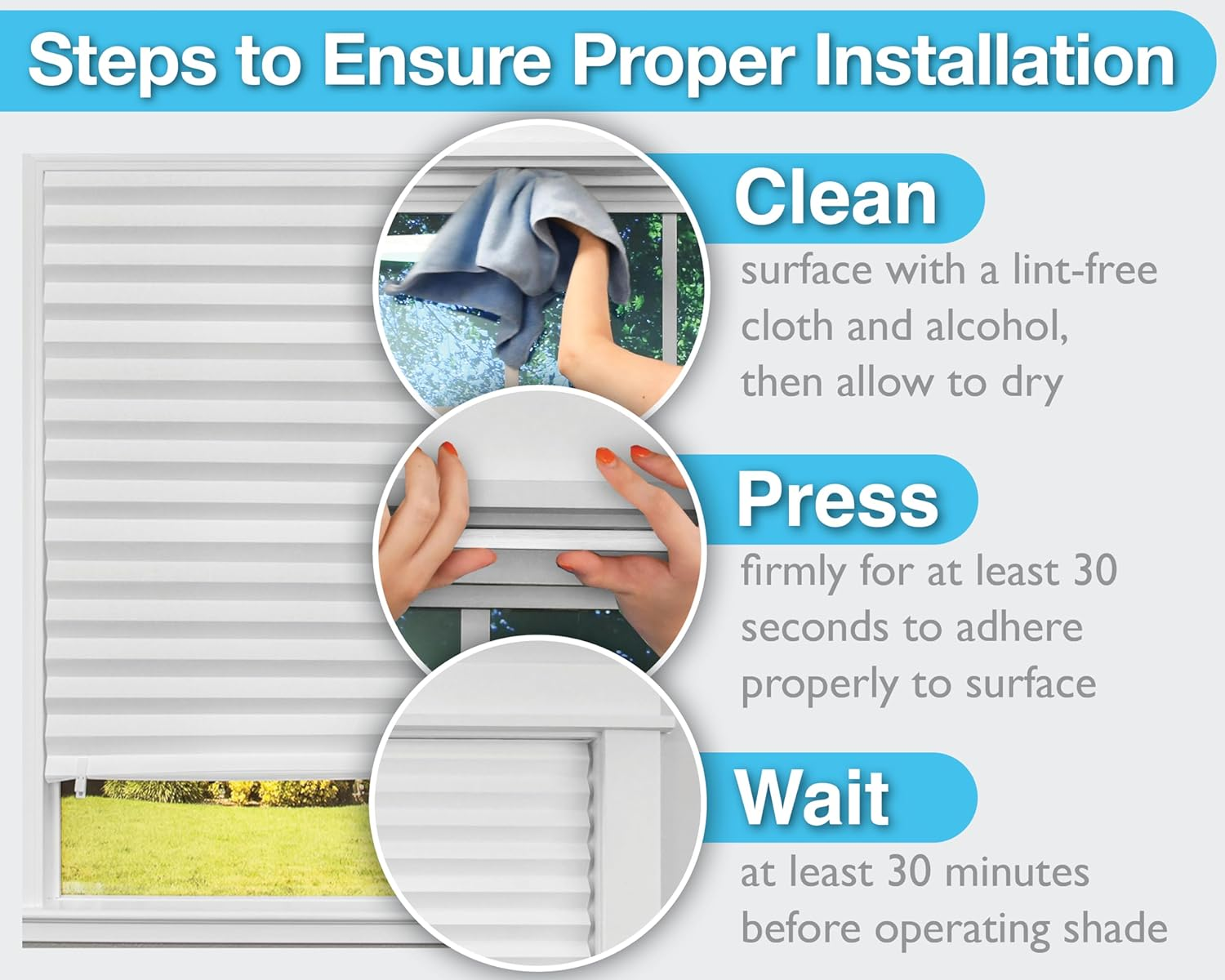 Redi Shade 1616204 Original Light Filtering Pleated Paper White, 36&rdquo; X 72&rdquo;, 6-Pack image number 1