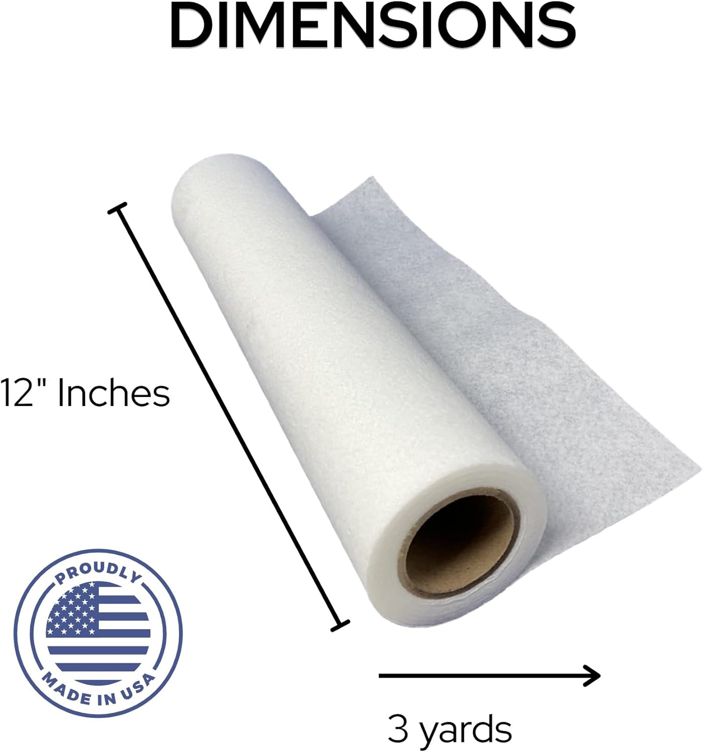 Fusible Fleece 12" X 3Yd for Crafting, Quilting and Sewing image number 2