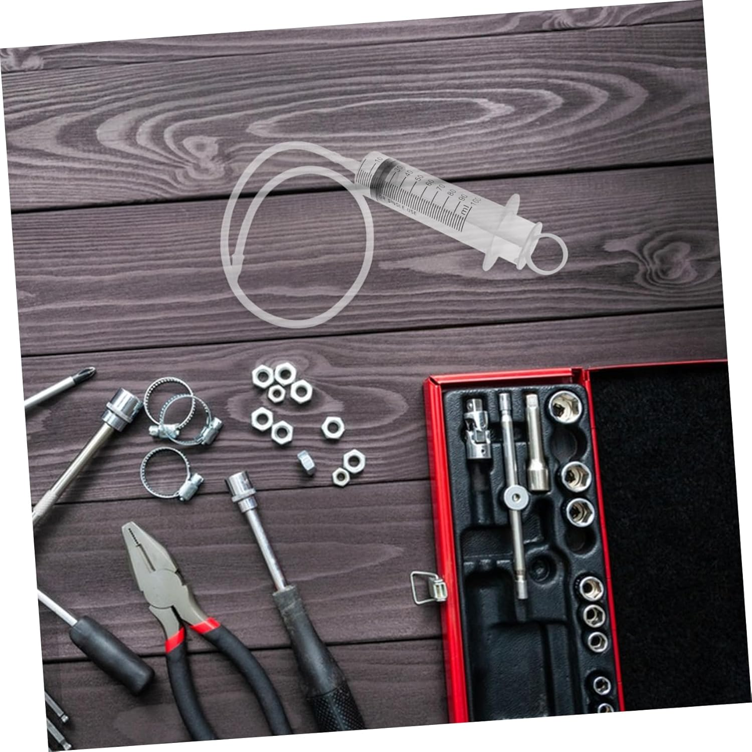 Mikinona Oil Changer Brake Fluid Change Machine Oil Change Extractor for Car Caravan Maintenance Tool Kit image number 2