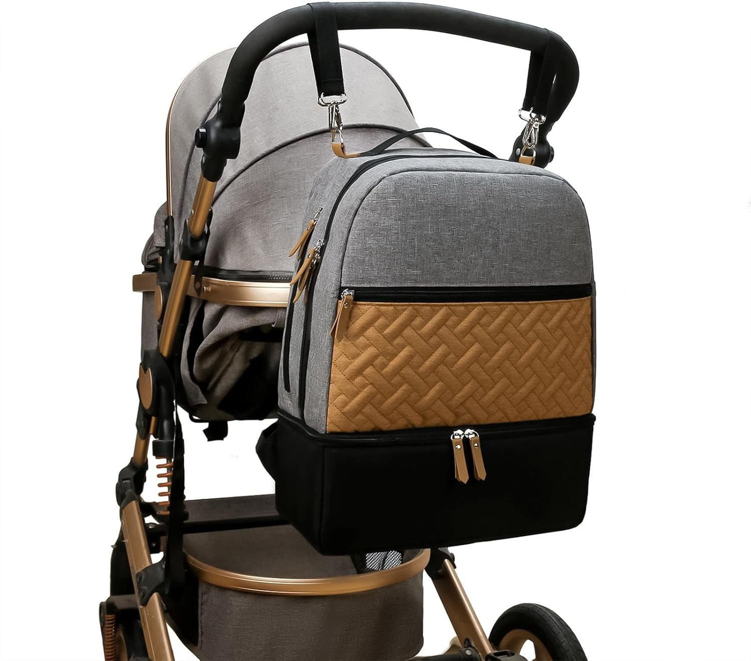 Portable Diaper Bag Backpack for Parents with Large Storage, Multicolor A, as Described image number 6