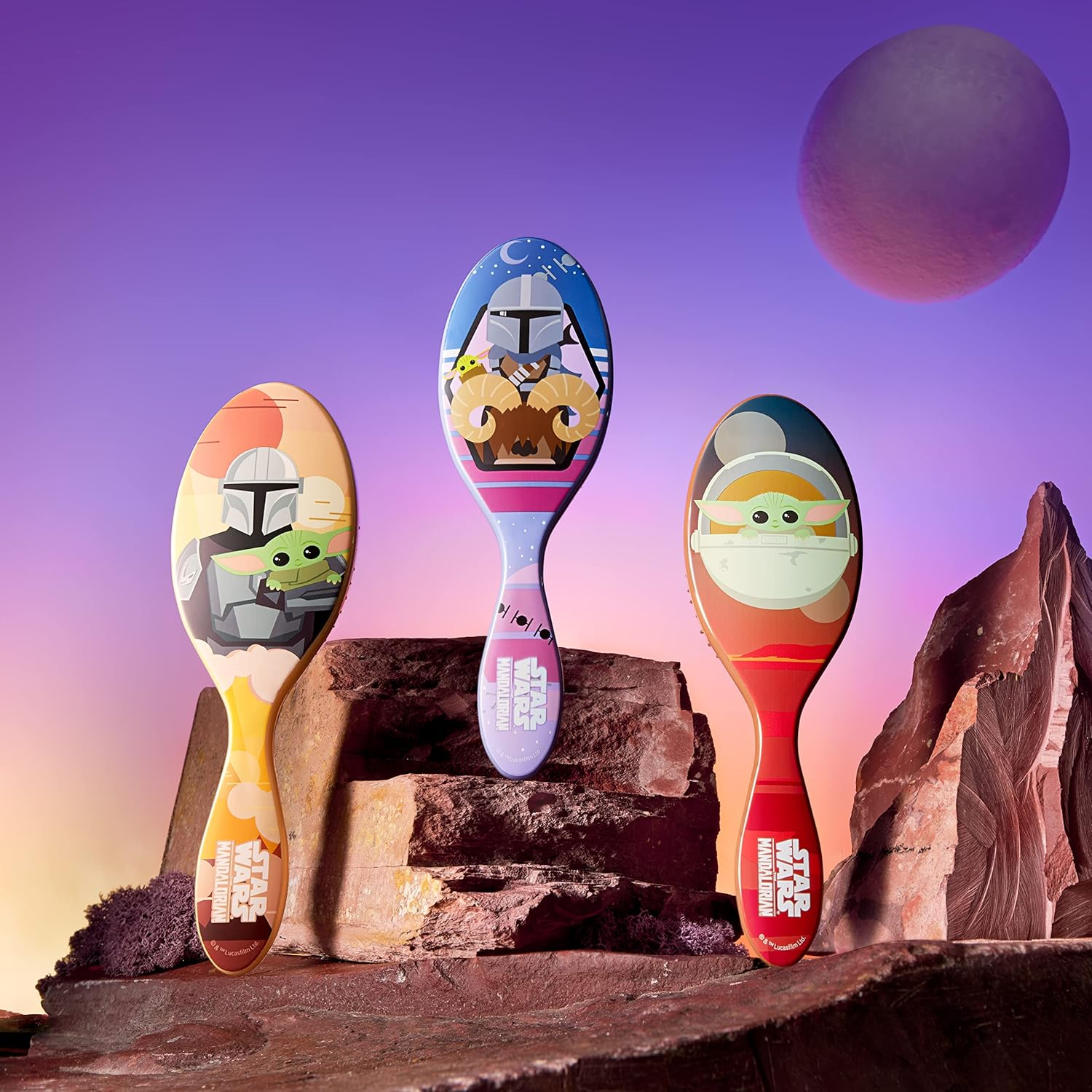 Wet Brush Mandalorian Detangler- Grogu image number 7