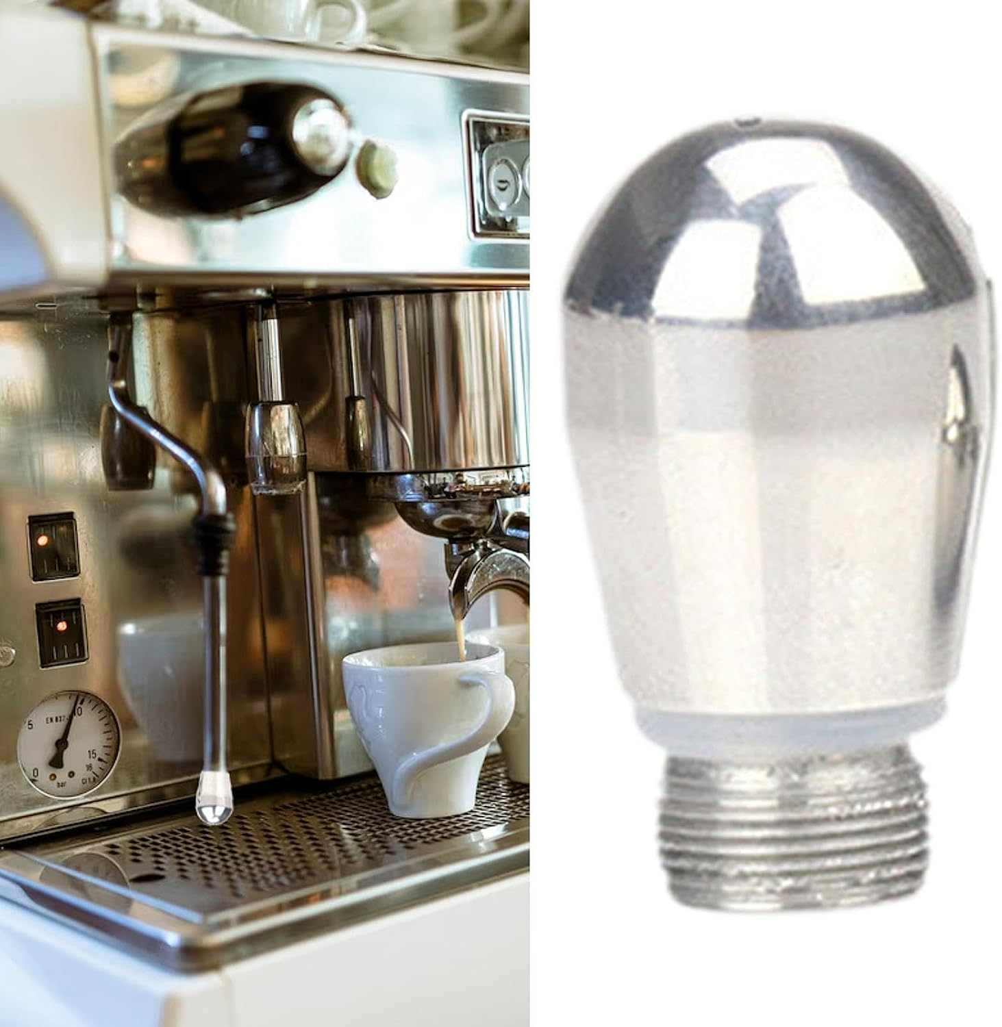 Generic Espresso Machine Steam Tip Steam Wand Tip 0.8Mm Milk Tea Shop Coffee Maker Accessories Milk Foam Spout Steam Nozzle Tip Spout, 3 Holes - 4 Holes image number 6