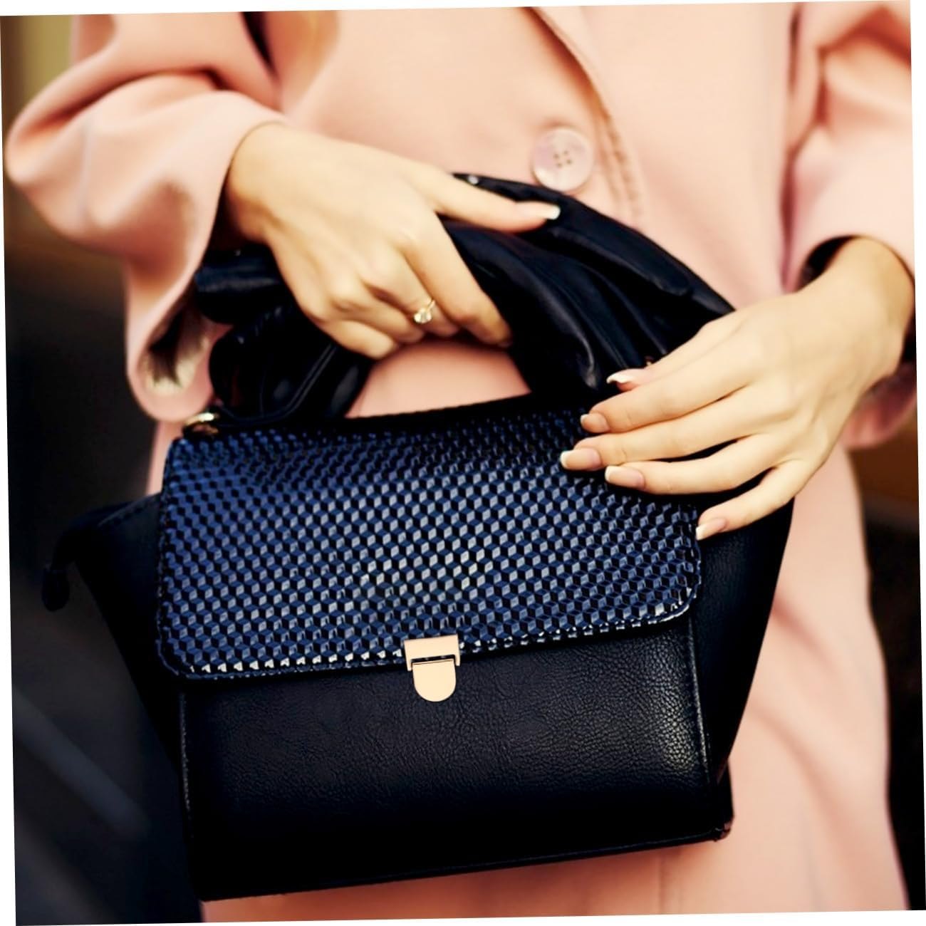 Uonlytech 5Pcs DIY Bag Buckle Locks Handbag Making Hardware Sturdy Metal Padlocks Decorative Clasps for Crafting Travel Bags and Luggage Accessories image number 4