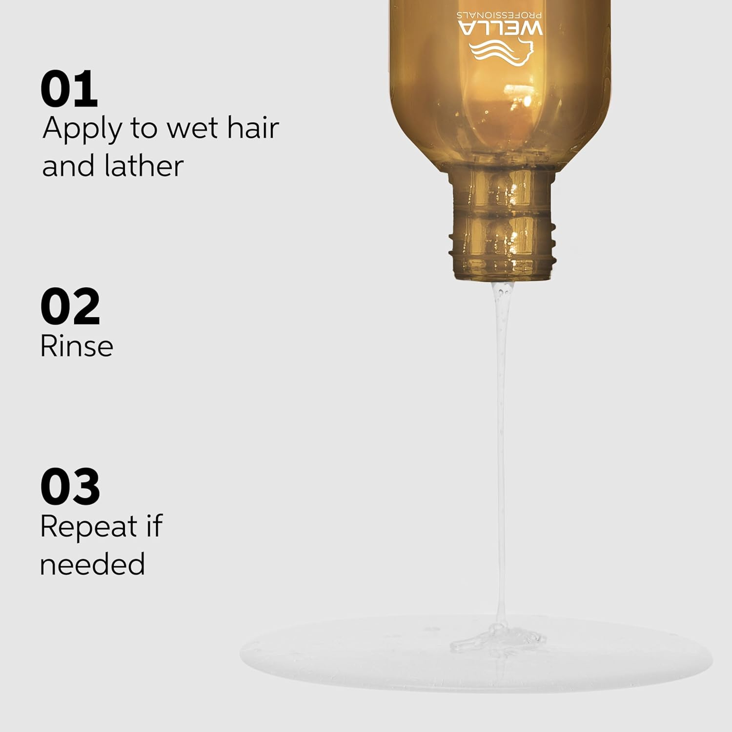 Wella Professionals ULTIMATE SMOOTH Shampoo - Nourishing Hair Shampoo with Squalane & Omega 9 - for Dry, Dull & Frizzy Hair (1L) image number 5