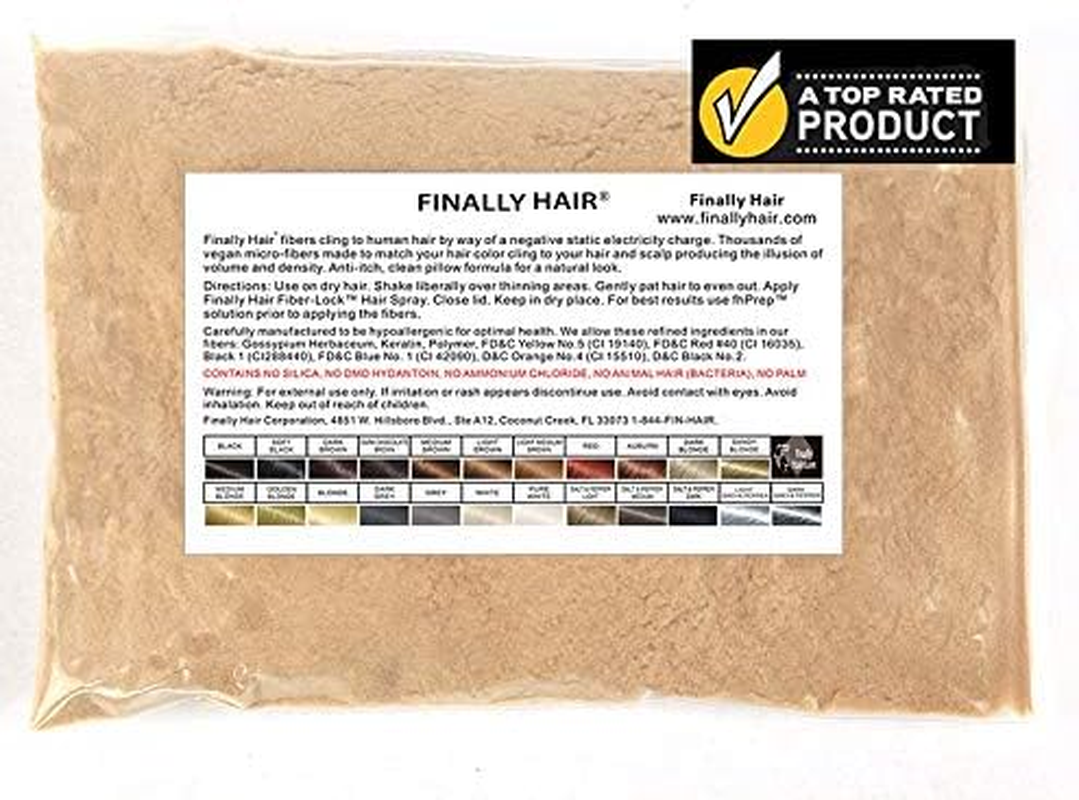 Finally Hair Fibers Refill Bag - 56 Grams of Premium Hair Loss Concealer in a Refill Bag (Auburn) image number 5