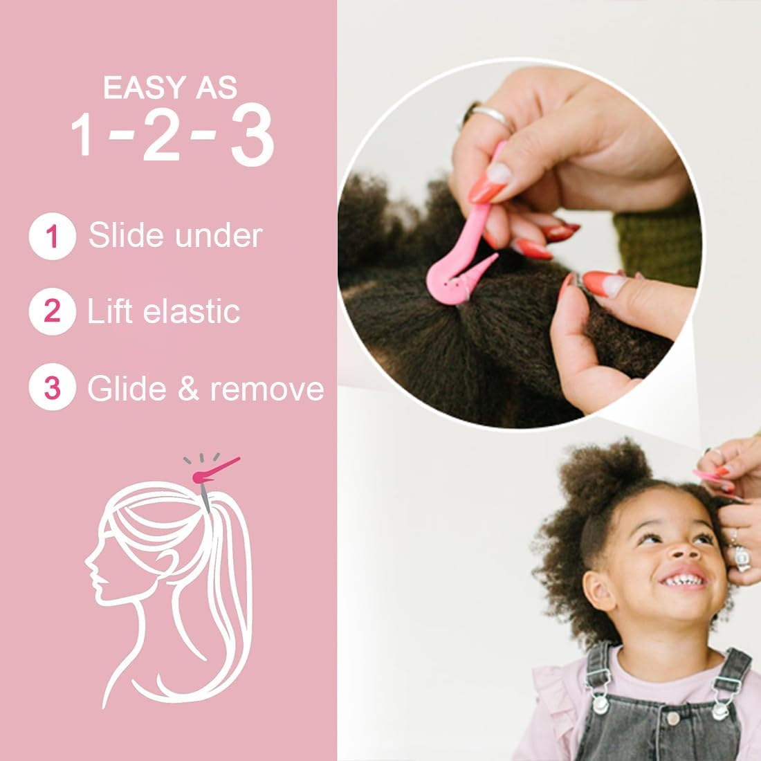 Colour Mini Hair Bobbles Pack of 2000 Small Hair Bobbles with 1 Piece Hair Bands Cutter Remover for Fine Hair and Hair Braiding Small Dreadlocks image number 5