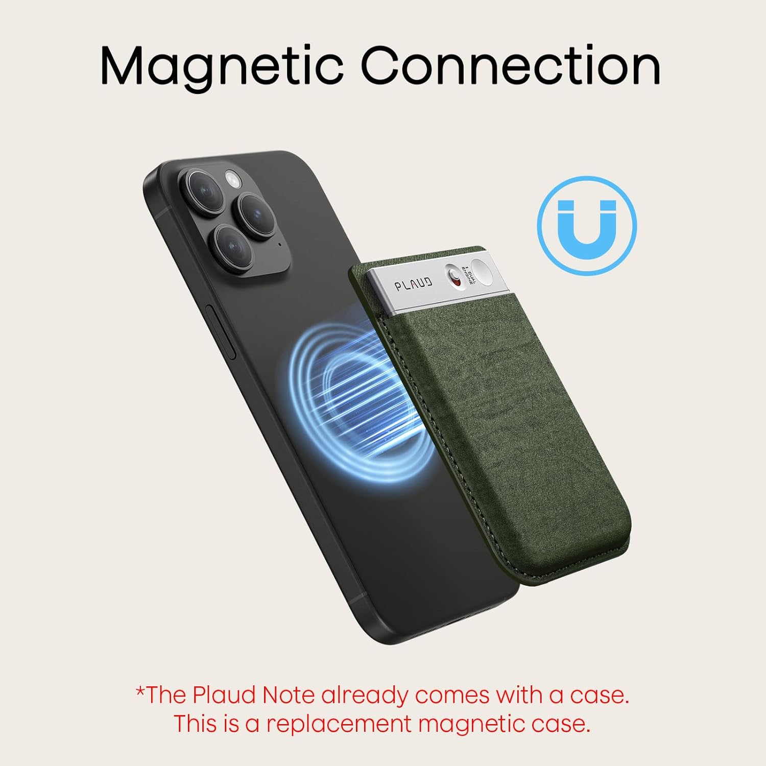 Voice Recorder Carrying Case for Plaud Note Compatible with Plaud Note AI Audio Recorder Portable Protective Case Green image number 2