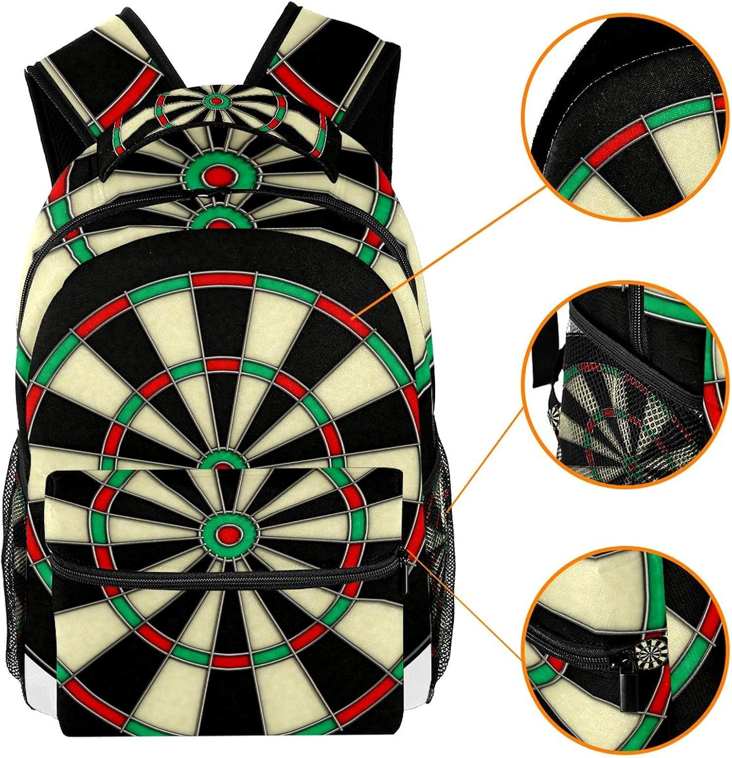Sport Darts Target Backpack Students Shoulder Bags Travel Bag College School Tote Backpacks image number 3