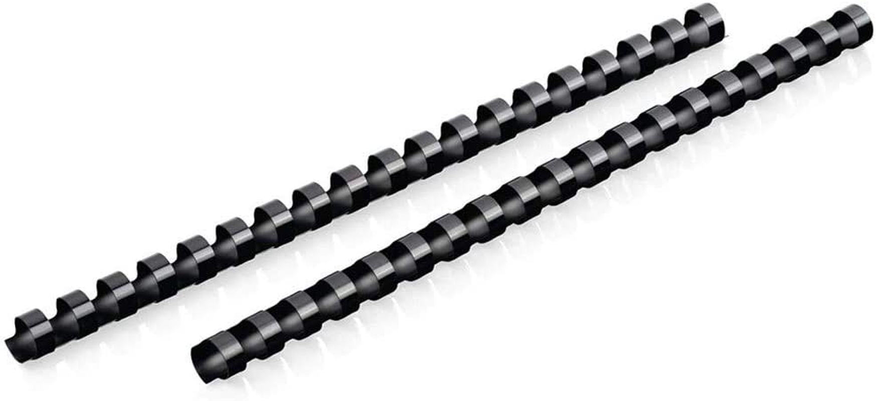 Mead Combbind Binding Spines/Spirals/Coils/Combs, 3/8", 55 Sheet Capacity, Black, 125 Pack (4000132) image number 6