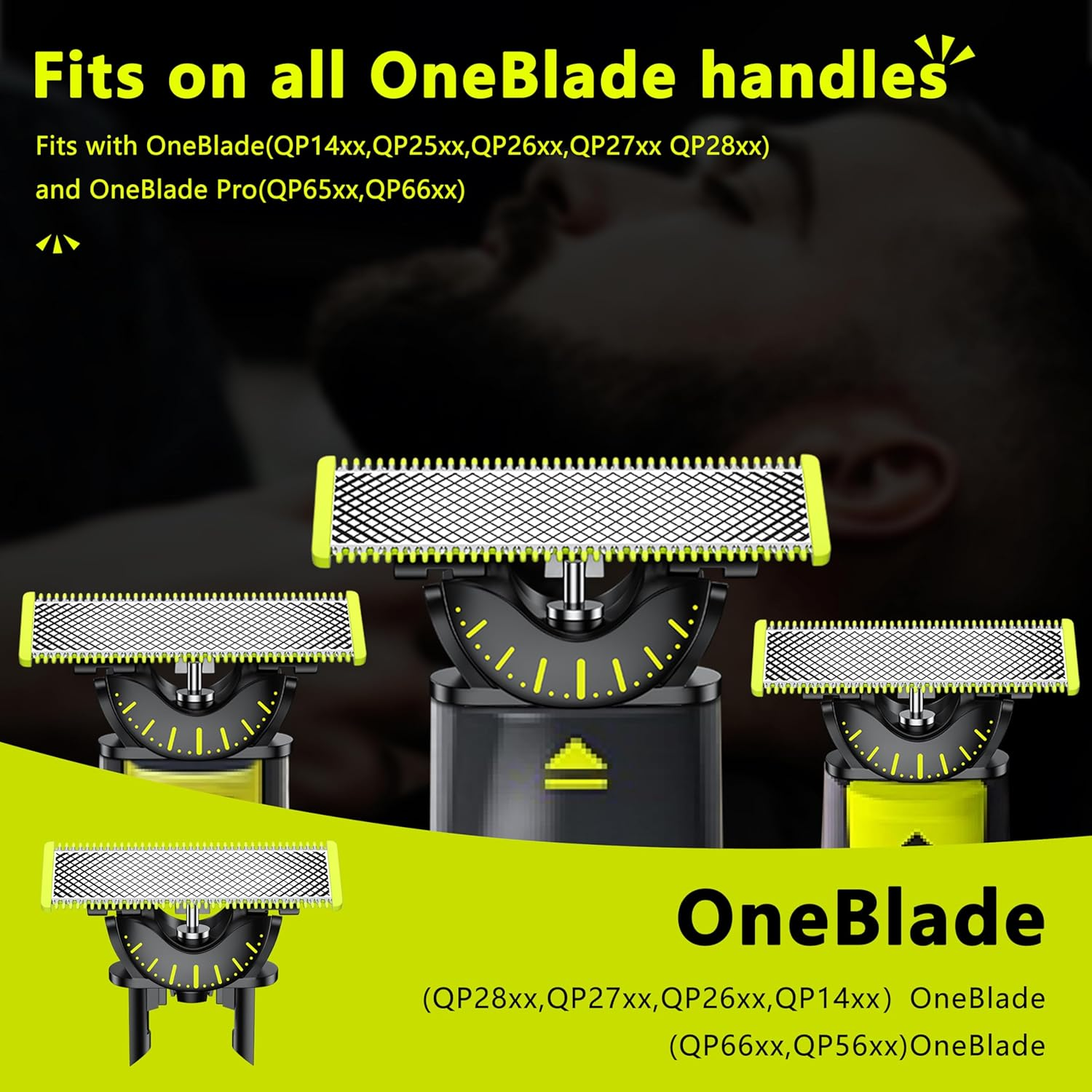 Oneblade 360 Blades for Philips,Genuine Replacement Blades for Oneblade Electric Shaver and Trimmer,Durable Stainless Steel, Trim, Edge and Shave,1 Pack, QP430/60 image number 4