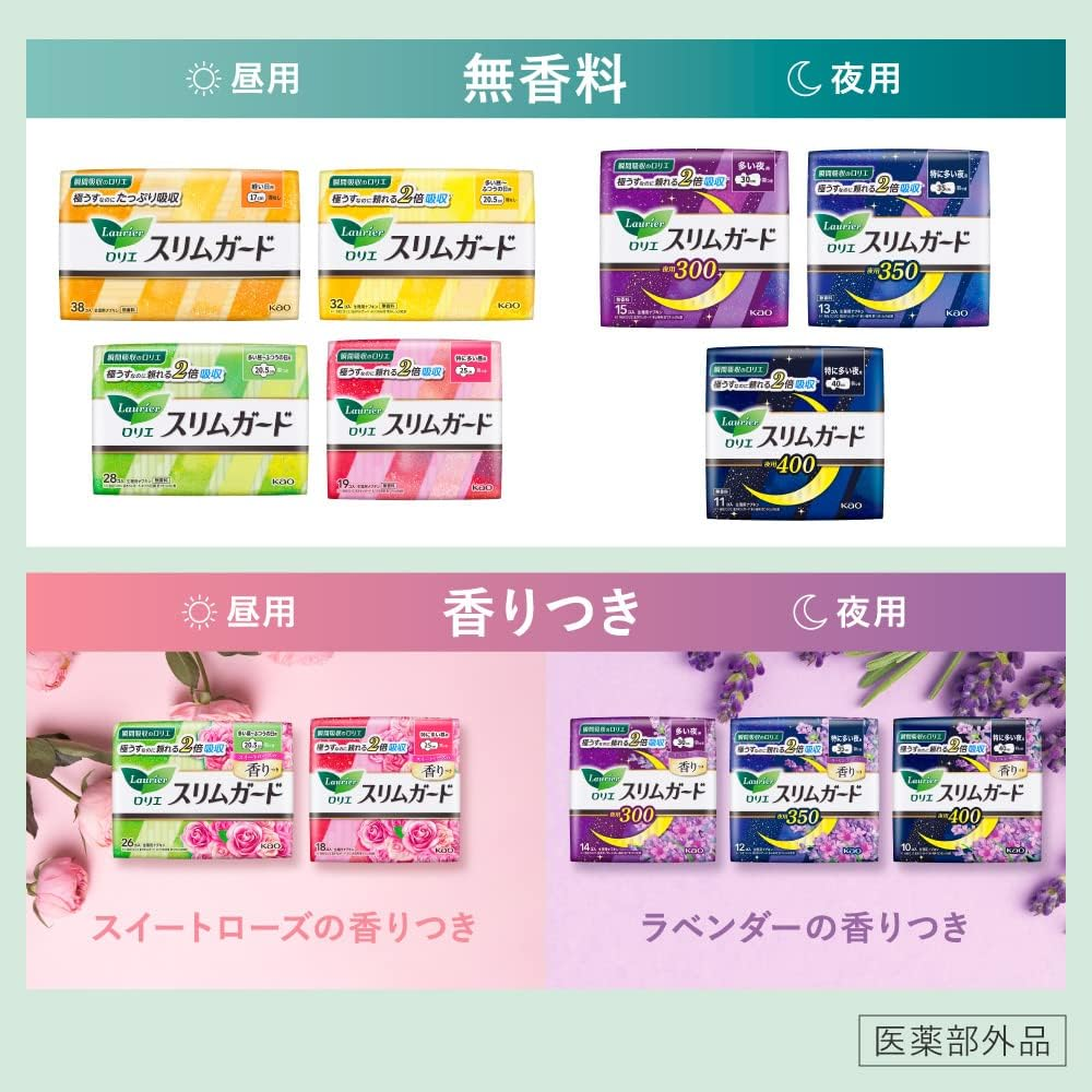 Kao Laurier Speed+ Slimguard Night Use - 13 Pads by Rollier image number 5