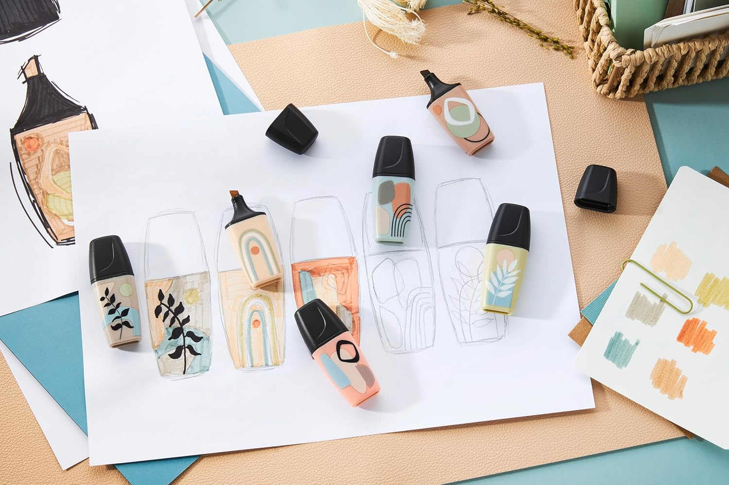 STABILO BOSS MINI Naturevibes - Highlighter - Pack of 6 - Assorted Colours image number 3