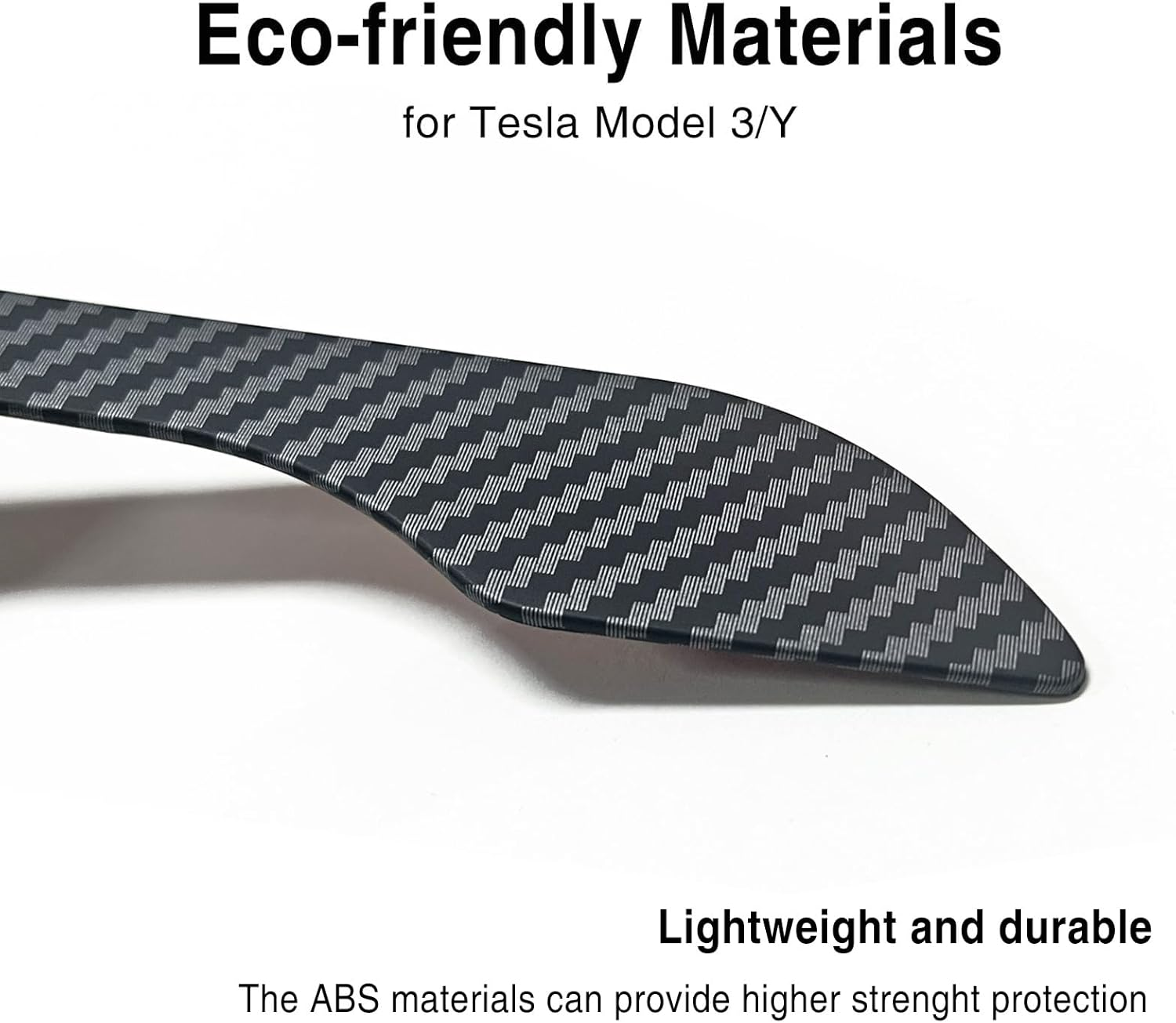 For Tesla Door Handle Sticker anti Scratch for Tesla Car Doorhandle Wrap for Model 3/Y Accessories 4PCS Door Handle Protective Tesla Accessories (Matte Carbon Fiber Textures) - Blue image number 7