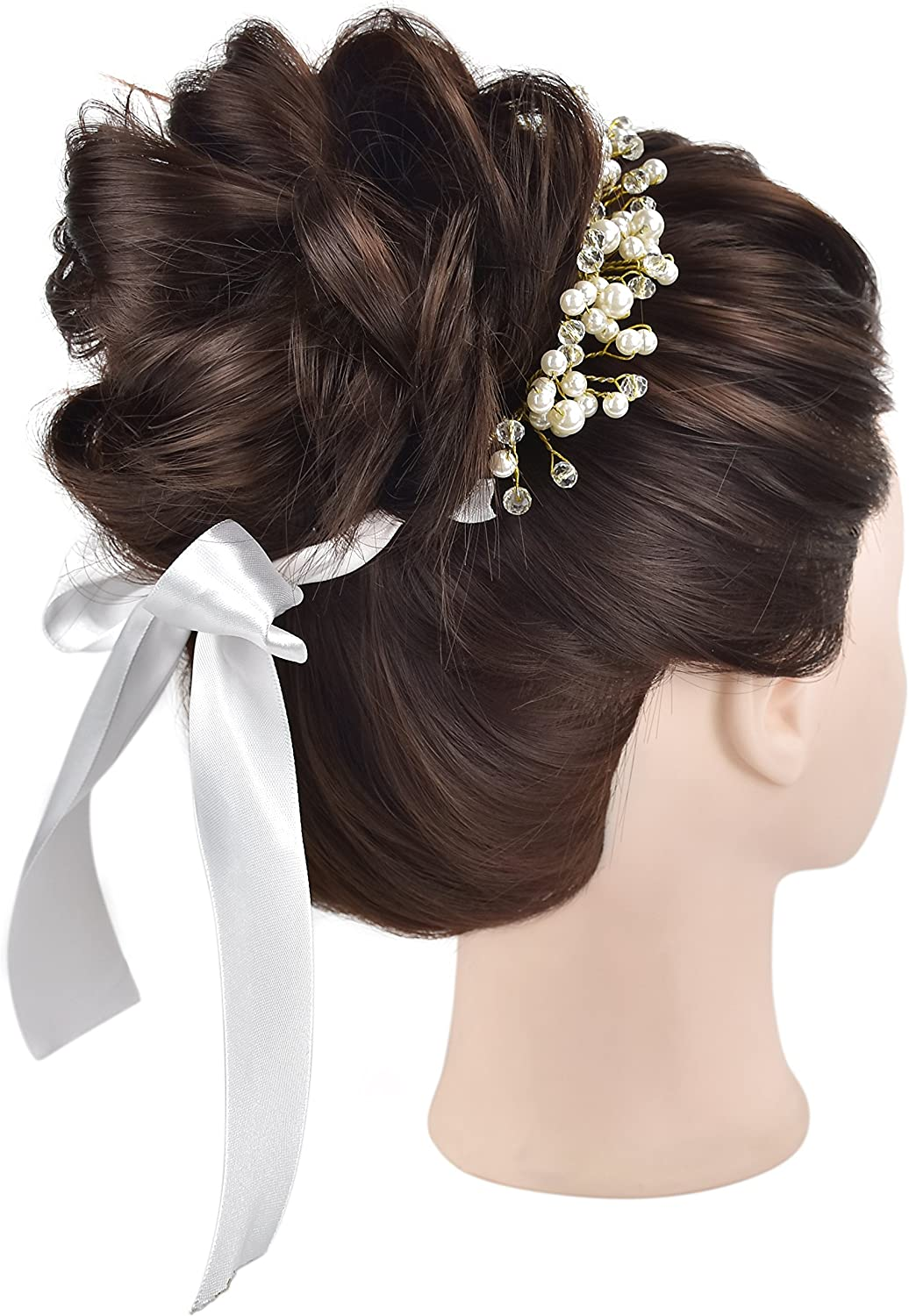 28"Cosmetology Mannequin Head Hair Styling Head Professional Hairdresser Head Manikin Doll Head Synthetic Fiber Hair with Free Clamp &hellip;