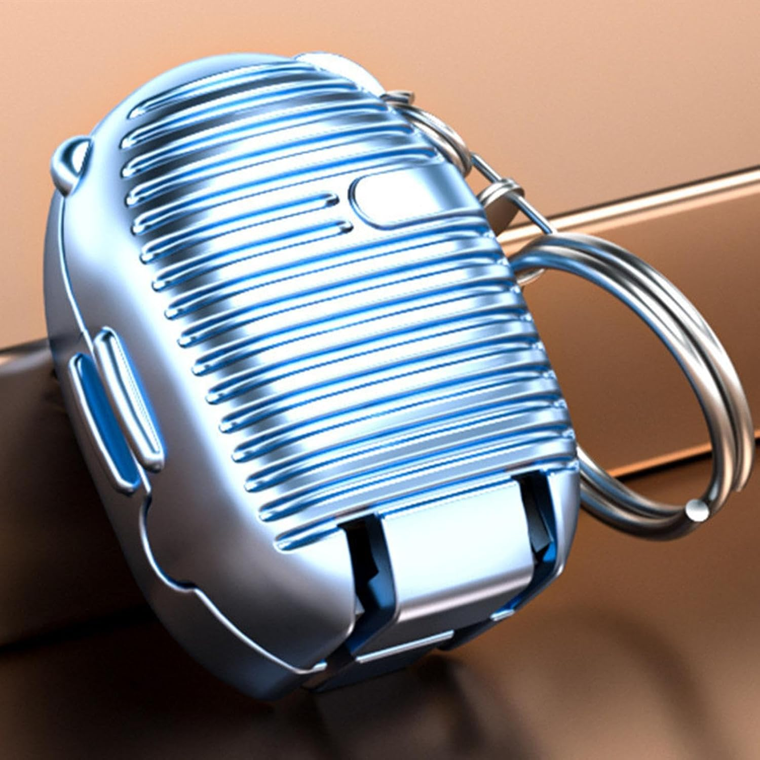 Nail Clippers | Cute Stainless Steel Nailclippers Purse Charm | Portable Finger Nail Clippers, Multifunctional Finger Nail Clippers for Traveling, Camping, Daily Use - Rose Gold image number 6