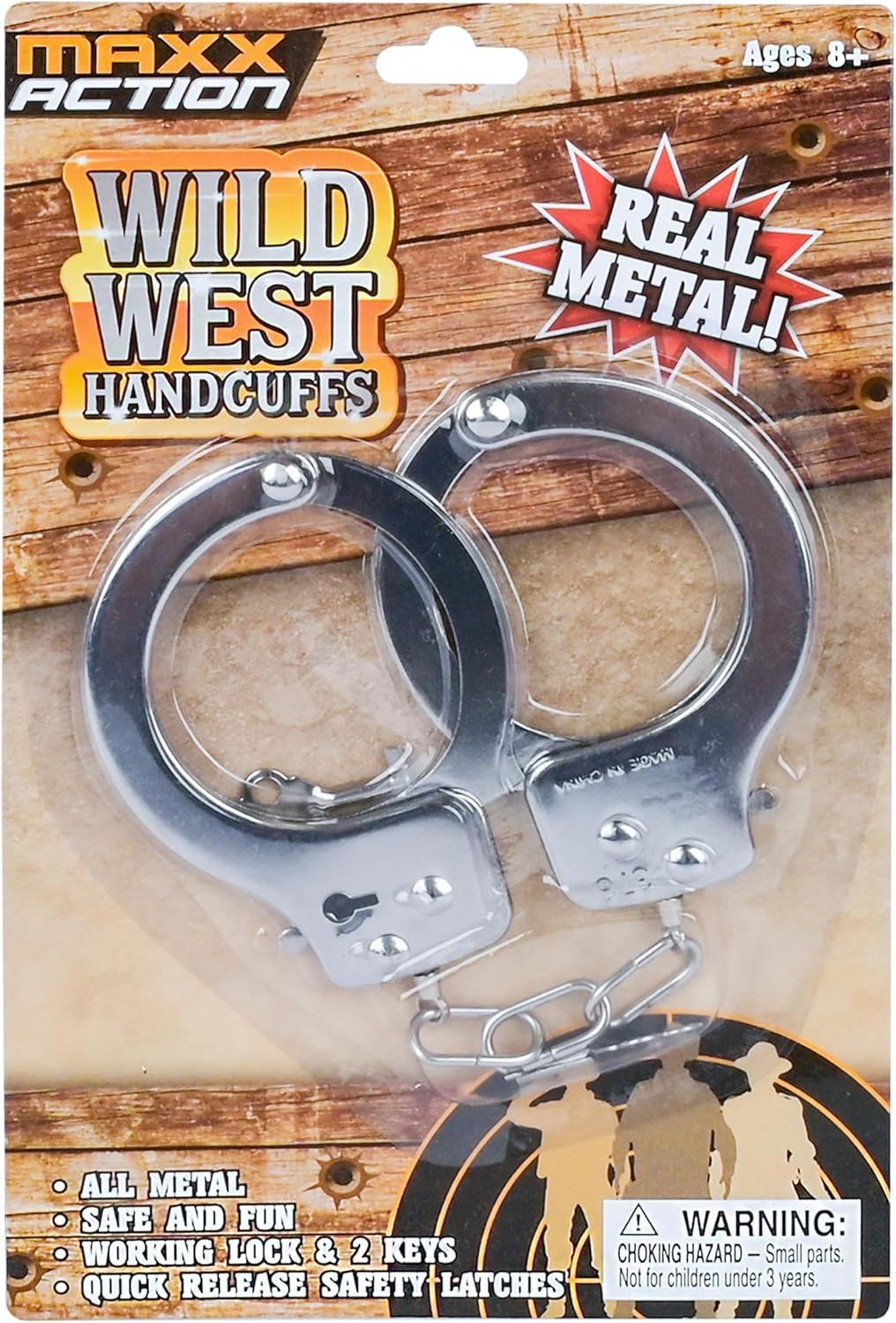 Maxx Action Western Series Deluxe Toy Marshall Cuffs with Key image number 4