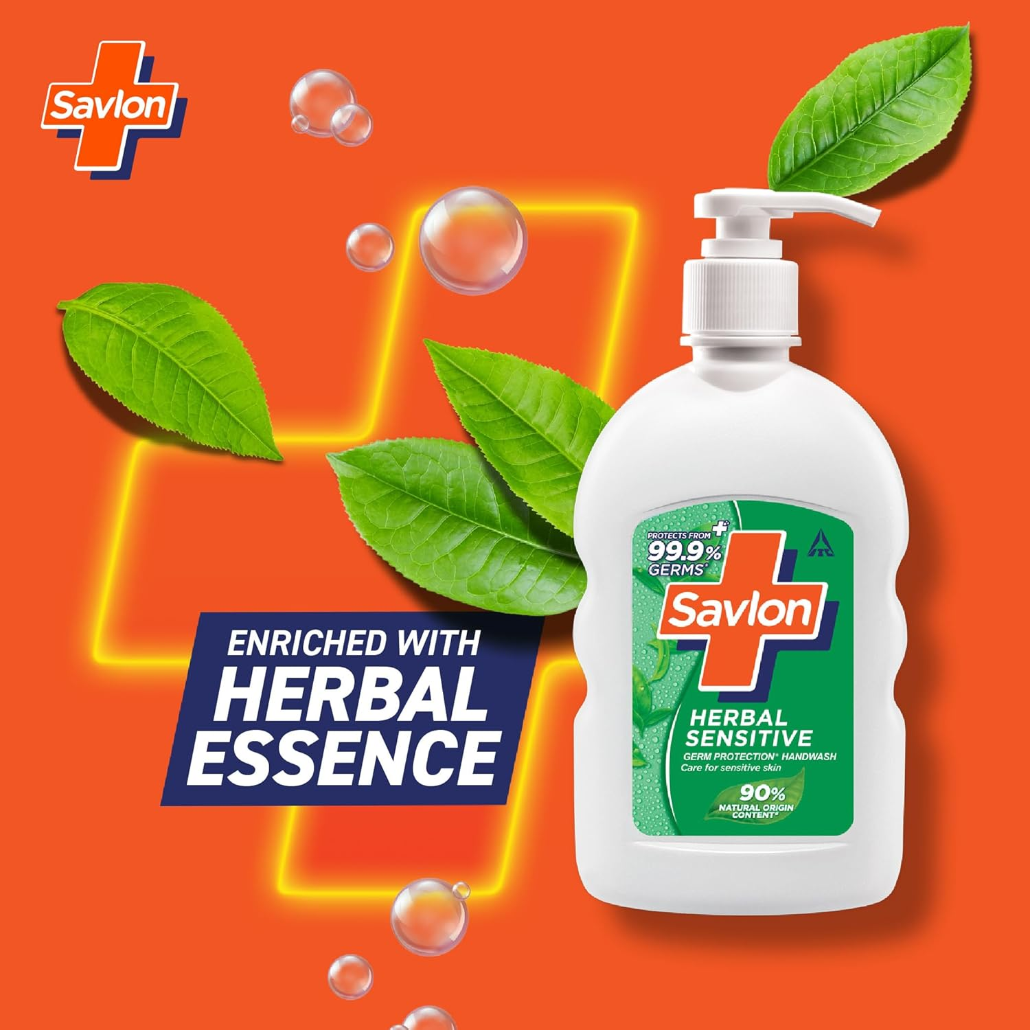 Savlon Herbal Sensitive Ph Balanced Liquid Handwash, 200Ml image number 1