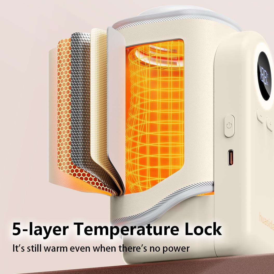 Portable Baby Bottle Warmer for Fast Heating and Keeping Milk Warm 37&deg;C-55&deg;C Temperature Control (Green) - Green image number 2