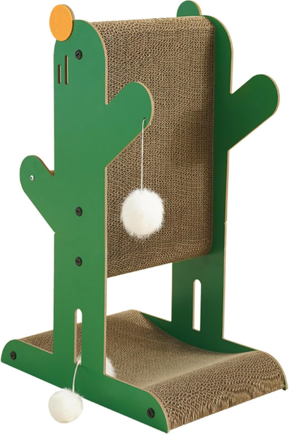 Cat Scratching Post Sisal Vertical Scratcher Posts,Plush Multi Level Cat Tower with Scratching Posts, Perch Style Bed, Cat Condo and Hanging Toy for Cats and Kittens image number 4