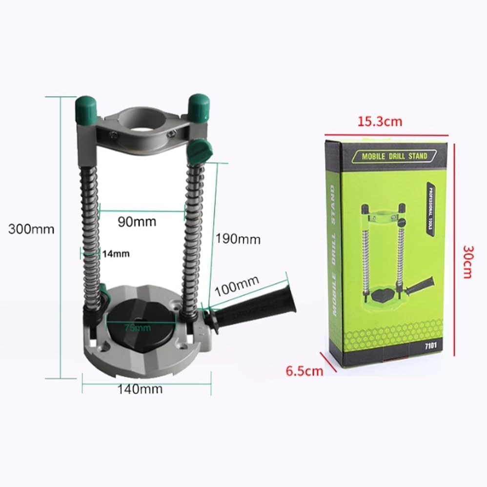 Universal Bench Drill Press Stand,Bench Grinder Stand,Removable, Angle Adjustable Electric Hand Holder Guide Angle Grinder Guide Positioning Bracket for Drilling Angled or Straight Holes image number 3