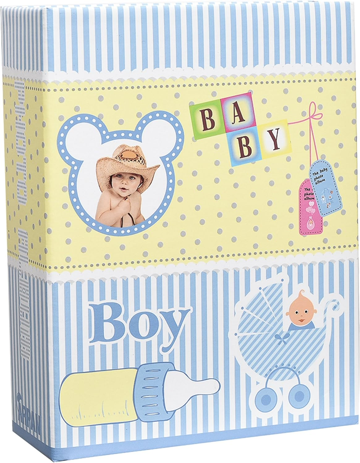 Arpan Small 6X4 Baby Boy Blue Photo Album Slip in Case Storage Album for 100 Photos - Ideal Gift image number 3