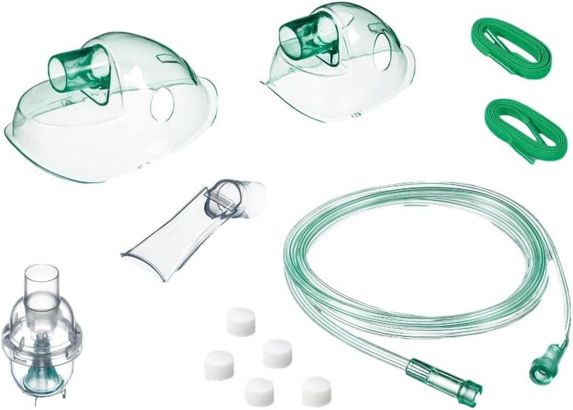 Medescan Nebuliser Accessory Kit &ndash; Complete Set with Adult & Child Masks, Mouthpiece, Tubing, Medicine Bowl & Filters, Universal Fit, Hygienic, Portable & Comfortable for Effective Treatment image number 5