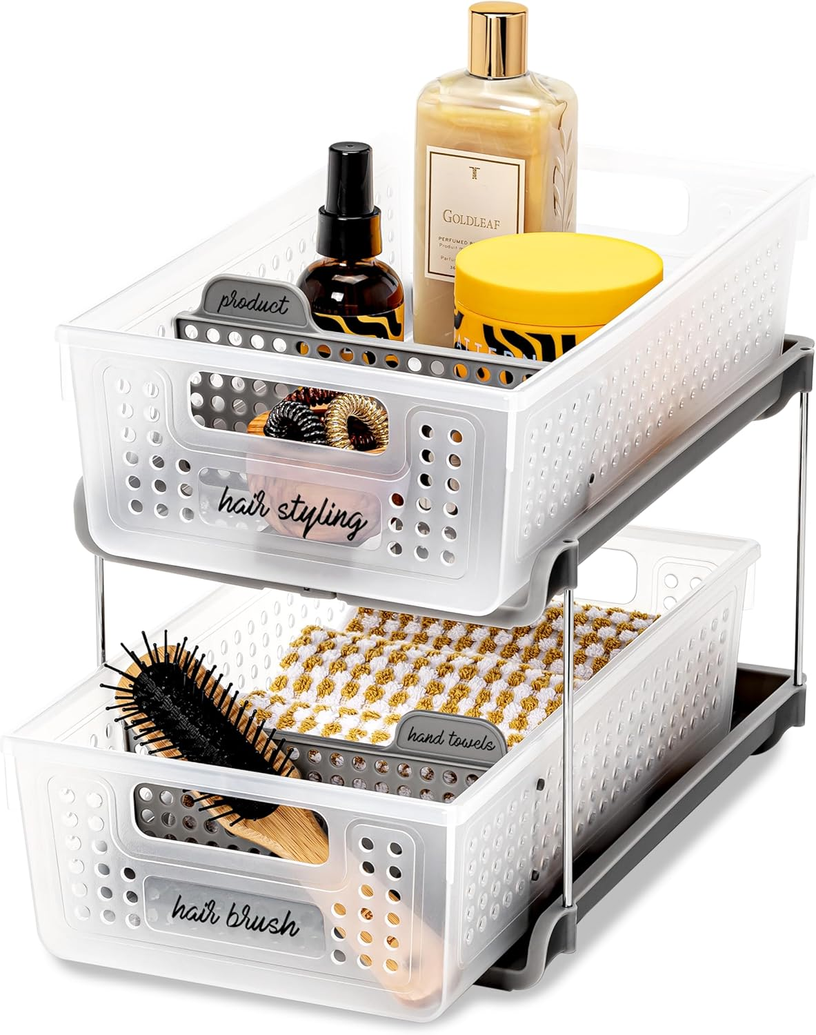 Madesmart Antimicrobial 2 Tier Organizer, Pack of 1, Frost image number 5