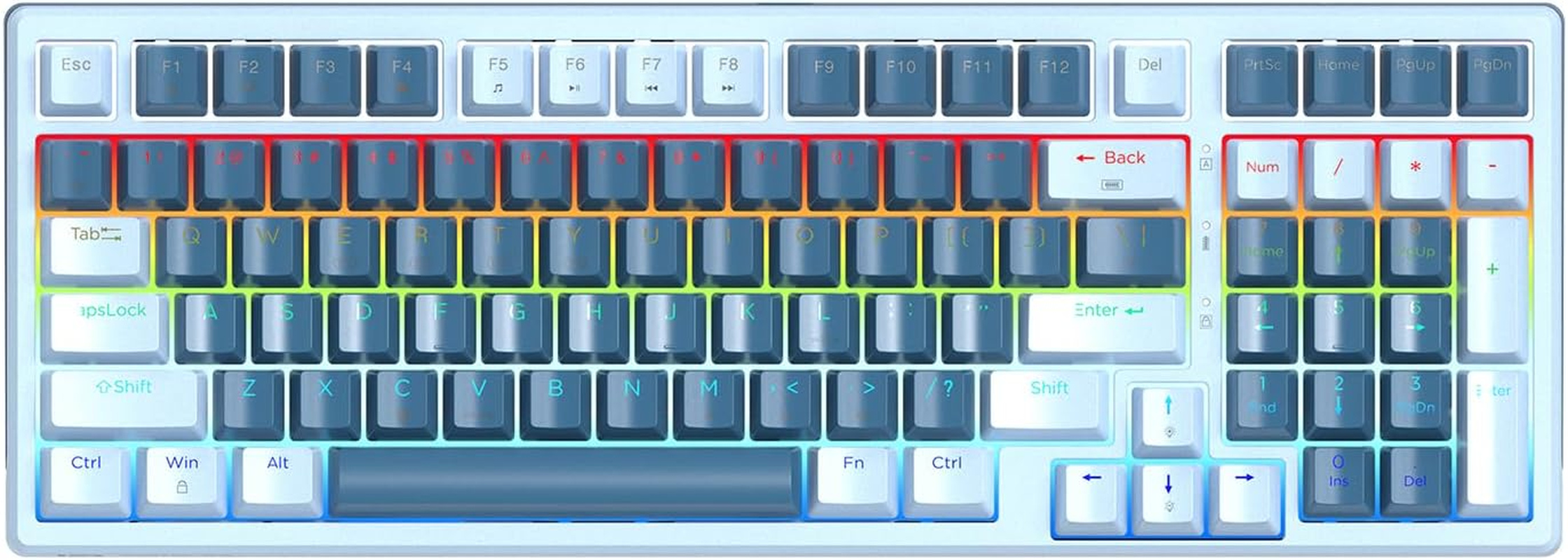 HUO JI 96% Wireless Mechanical Keyboard, Hot Swappable, Pre-Lubed Blue Switches, Gasket Structure, Bluetooth/2.4Ghz/Usb-C, Led Backlit, PBT Keycap Custom Gaming Keyboard for PC (Pink)