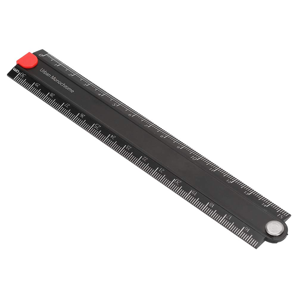 Aluminum Alloy Ruler, Metal Folding Ruler, Easy to Carry Clear and Precise Portable to Carry Work for Car Home Travel image number 3