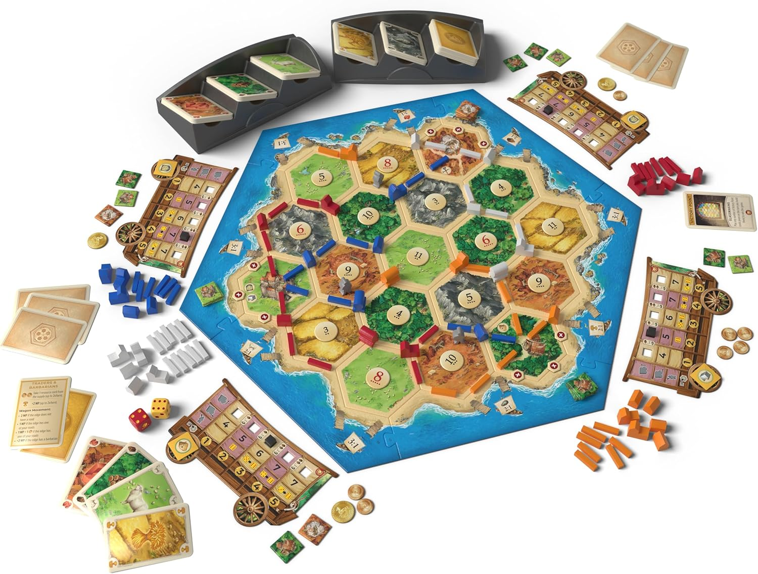CATAN Traders & Barbarians Board Game Expansion (6Th Edition) Explore New Adventures, Strategy Game for Kids & Adults, Ages 12+, 3-4 Players, 90 Minute Playtime, Made by Catan Studio