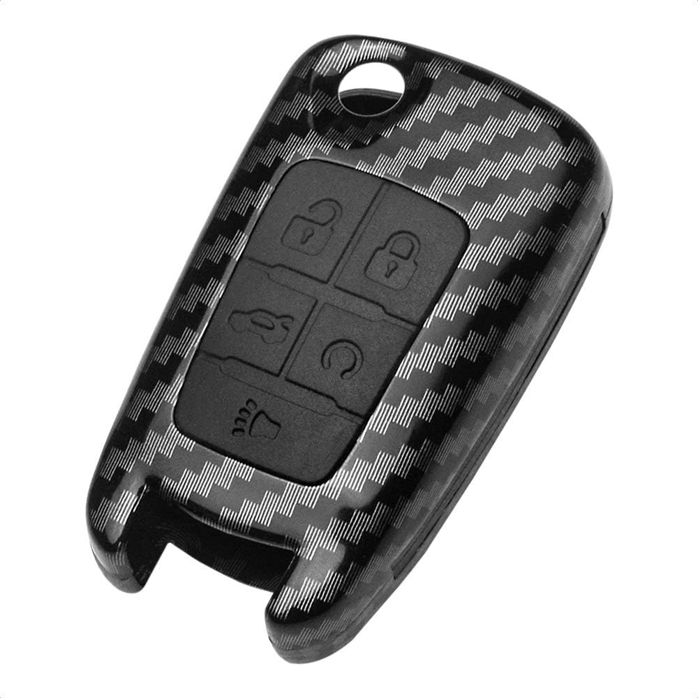TANGSEN Flip Key Fob Cover for Buick Allure Cascada Enclave Encore Lacrosse Regal Verano Chevy Camaro Caprice Cruze Equinox Impala Malibu Orlando Sonic SS GMC Terrain 4 5 Button Keyless Entry Remote