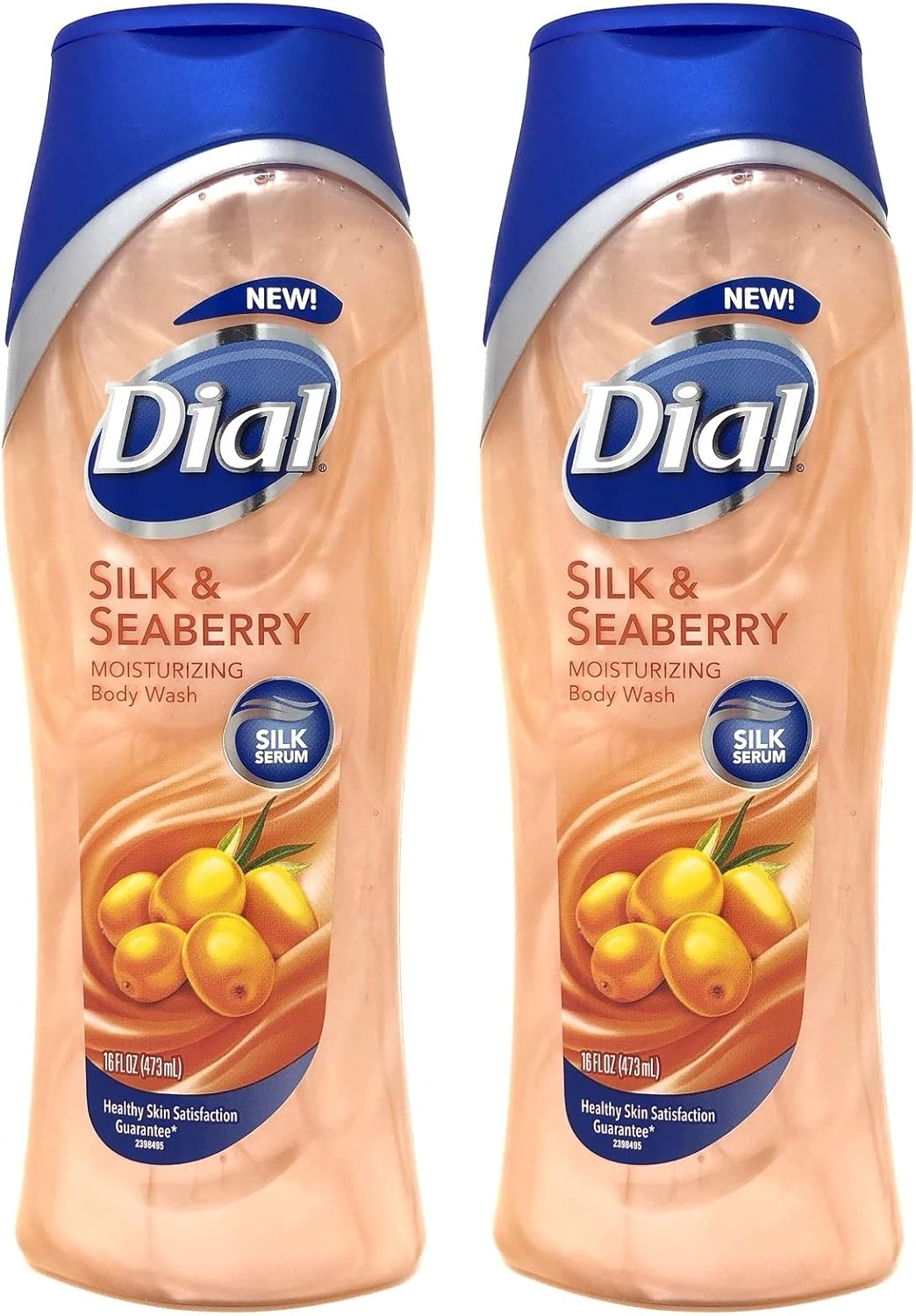 Dial Moisturizing Body Wash, Silk & Seaberry, 16 Ounce, (Pack of 2) image number 1