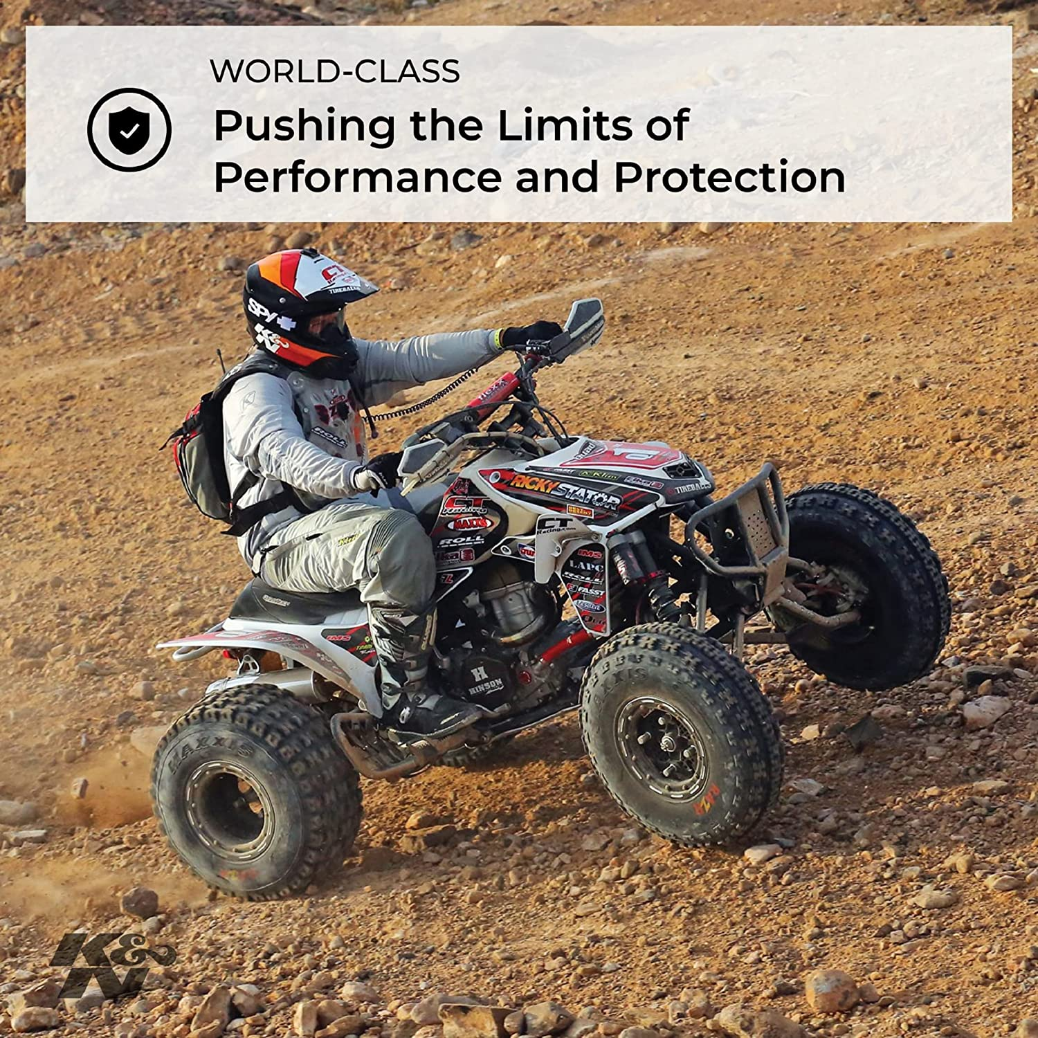 K&N SU-7005 round Straight Replacement Air Filter for 2018 Suzuki LTA750 Kingquad Axi PS 750 image number 4