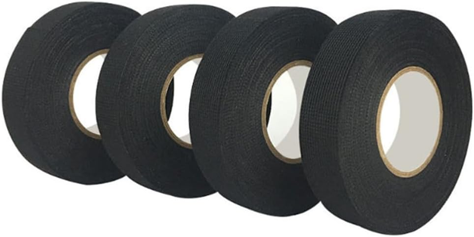 4PCS 25Mmx25M Flame Retardant Adhesive Cloth Tape Heat- Fabric Base Wire Harness Tape for Cable Harness Protect image number 5