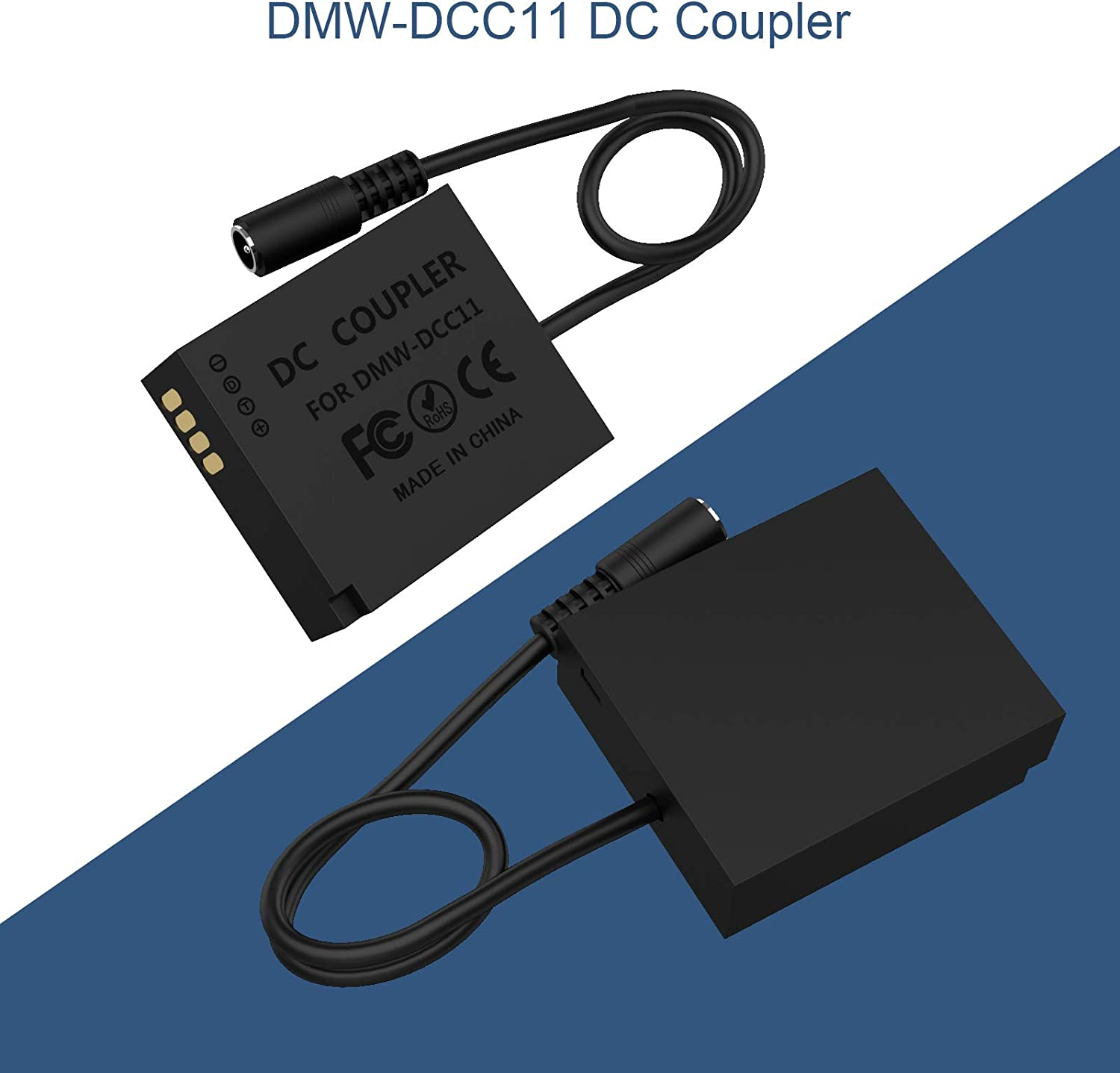 F1TP DMW-DCC11 DMW-AC8 AC Power Supply Adapter Charger DC Coupler Kit (Replacement DMW-BLE9 DMW-BLG10 Battery) for Pa Nasonic Lumix DMC-GF6 GX85 GX7 Mark II GX85K LX100 G100 ZS110 TZ100 image number 1