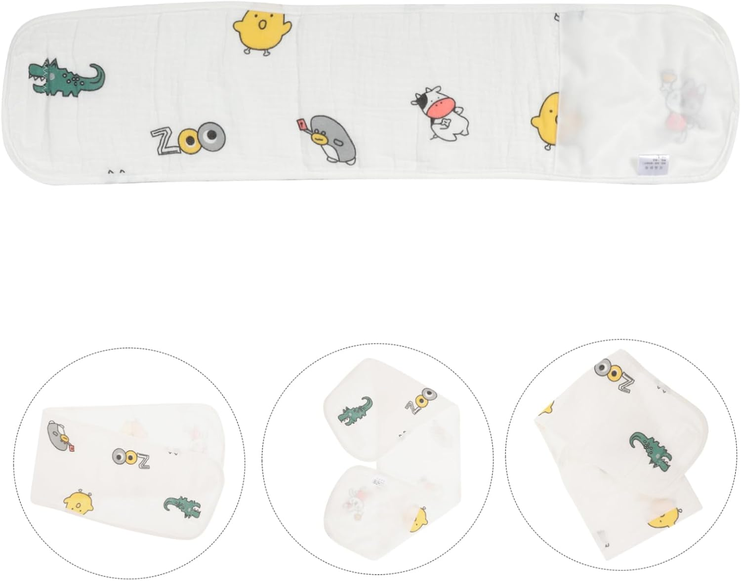 Cotton Baby Bellyband Infant Belly Wrap Toddler Navel Belt Soft Breathable Newborn Belly Band for Colic Relief and Comfort image number 5