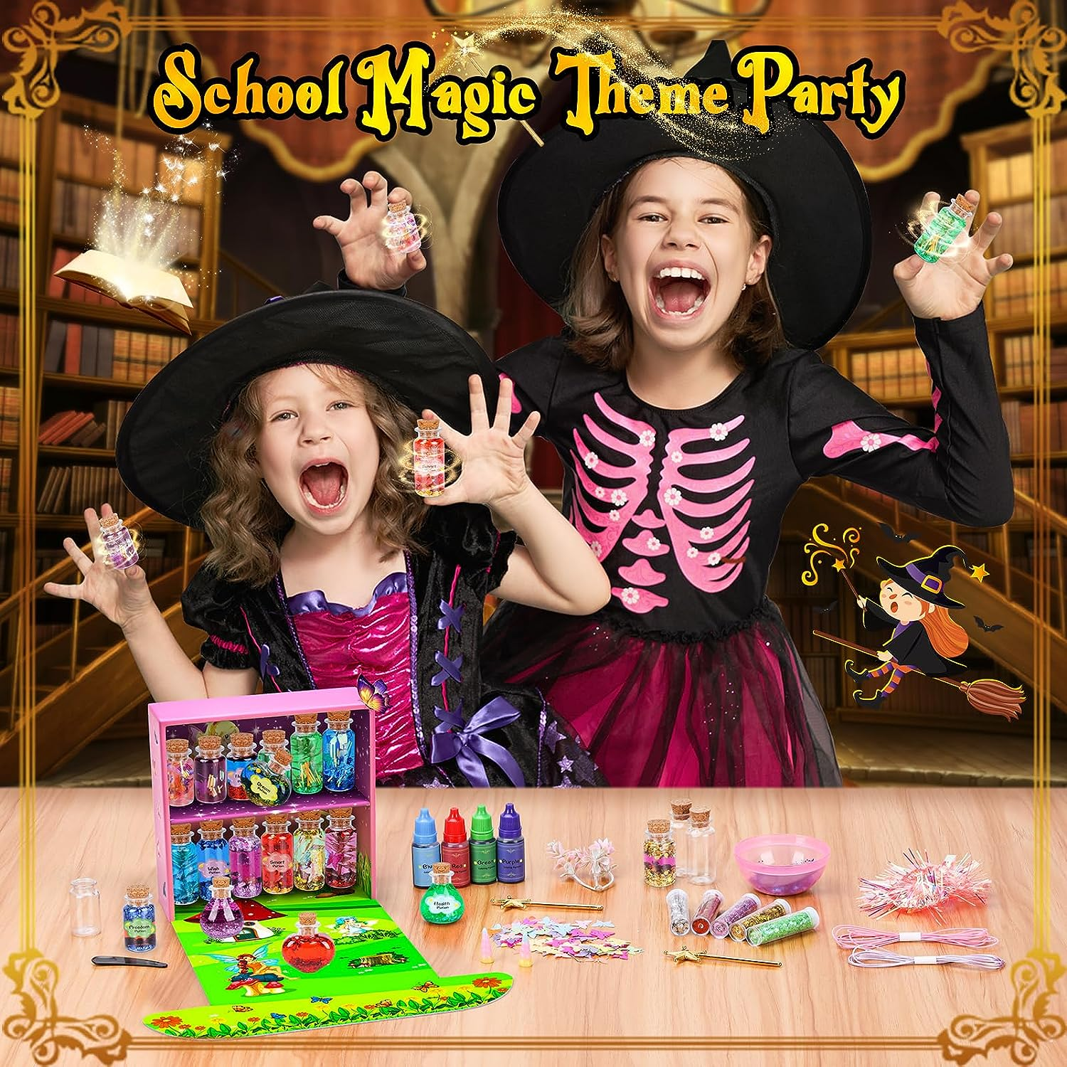 Fullove Gifts for Girls Age 6 7 8 9 10: Arts and Crafts Kids 10 Year Old Girl Toys Craft Kits Birthday Creative Potion Making Kit Children, Pink Day image number 5