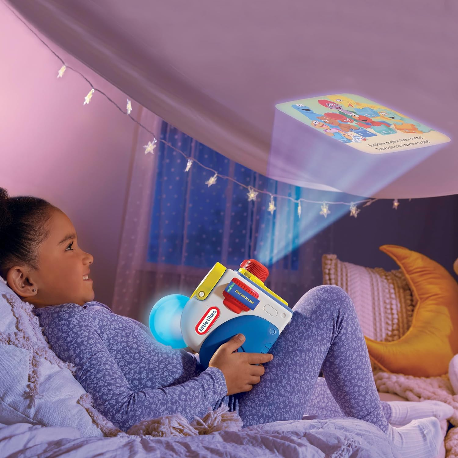 Little Tikes Story Dream Machine Sesame Street Cookie Monster & Friends Story Collection, Storytime, Books, Audio Play Character, Gift and Toy for Toddlers and Kids Girls Boys Ages 3+ image number 4