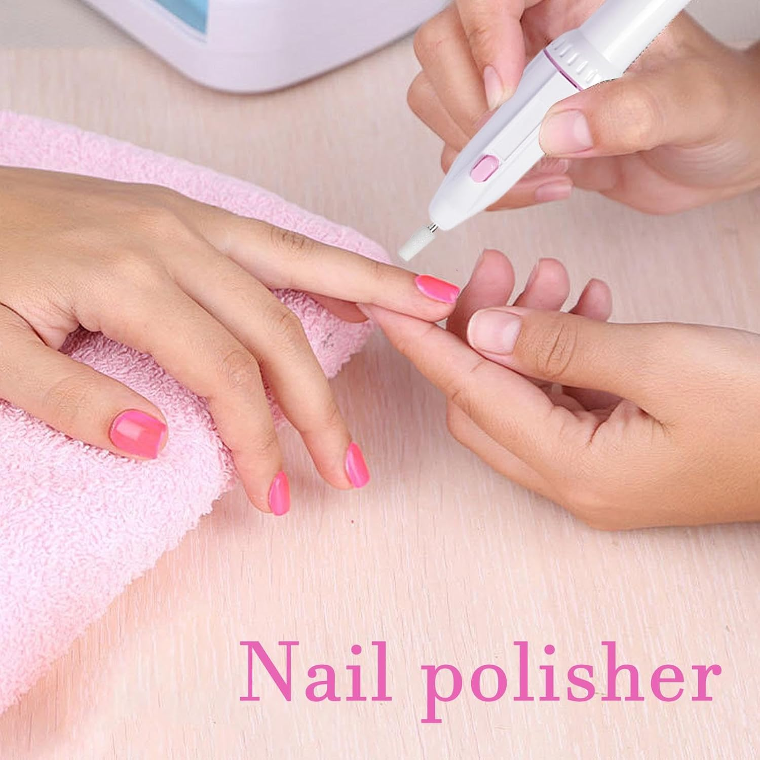 Electric Nail File, Professional Cordless Nail Drill Machine, Hand Foot Care Tool, 6.3X1.18X0.75 Inches Manicure Supplies Pedicure Kit for Polishing Grinding and Trimming image number 2