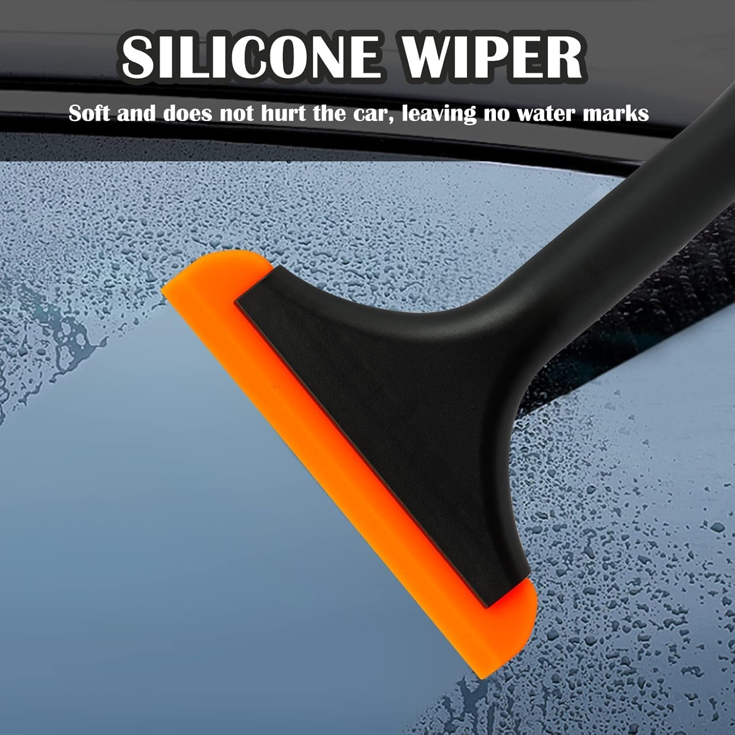 2PCS Super Flexible ABS Squeegee,Auto Car Water Blade Shower Squeegee Cleaning Tool Accessories for Car Windshield (Style1, One Size) image number 6
