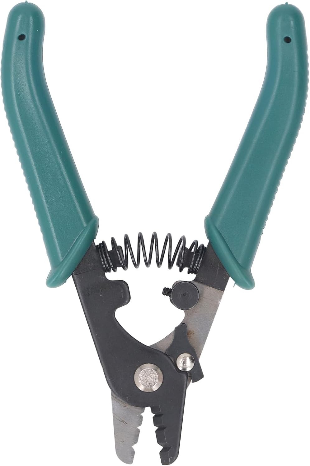 VELATEMOR 3 Hole Fiber Stripper, Quick & Accurate Optic Fiber Stripping Tool with Safety Lock, Automatic Reset Spring, Ergonomic Design, Long Lasting for Electrical Work image number 3