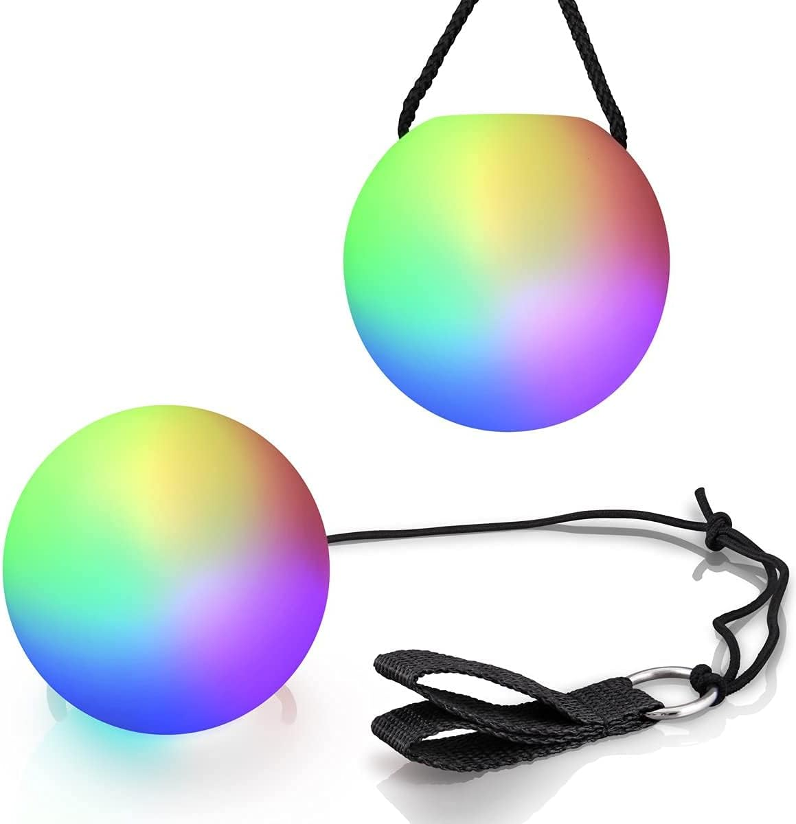 Poi Swirling Light Rave Toy (Set of 2) Color C Poi S image number 1